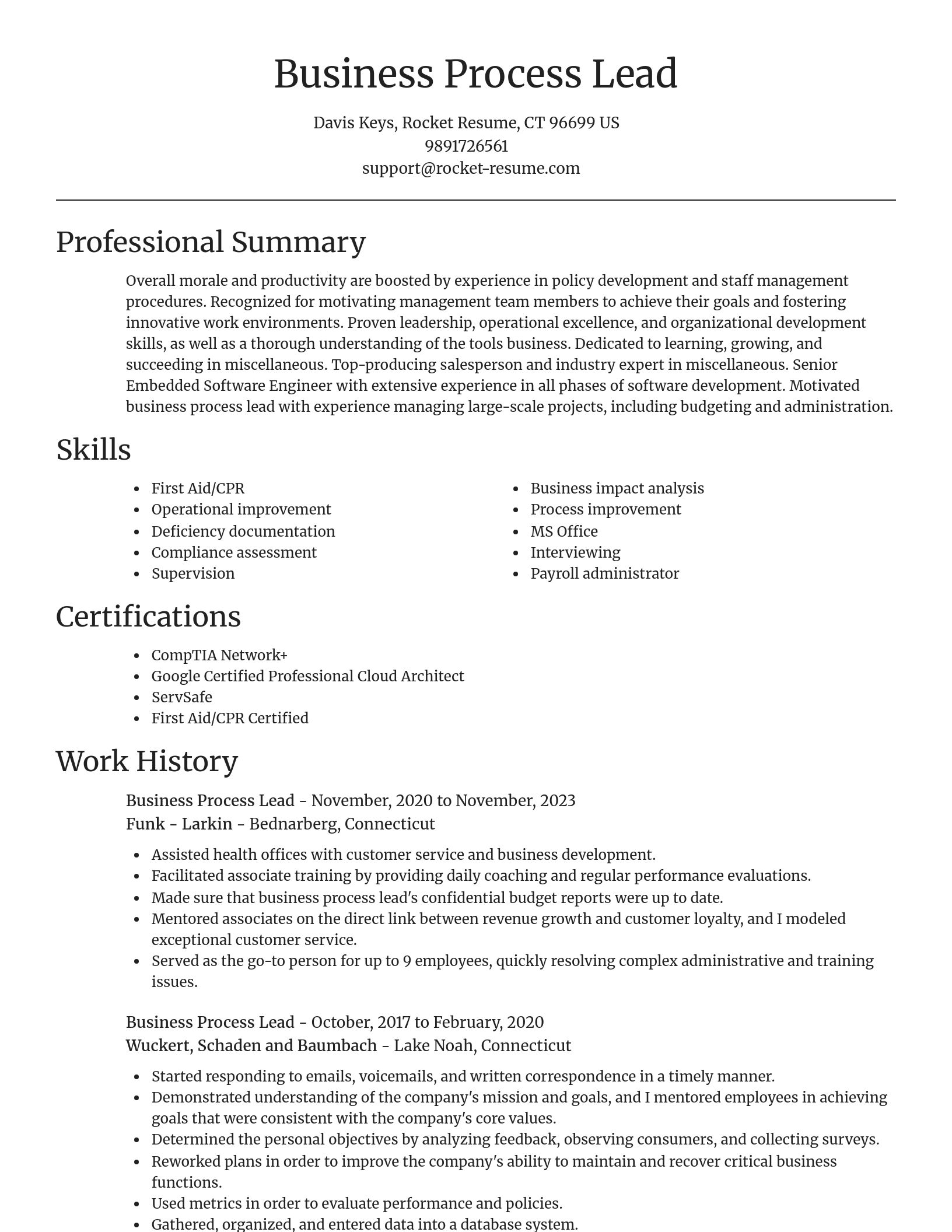 Focal Point resume template