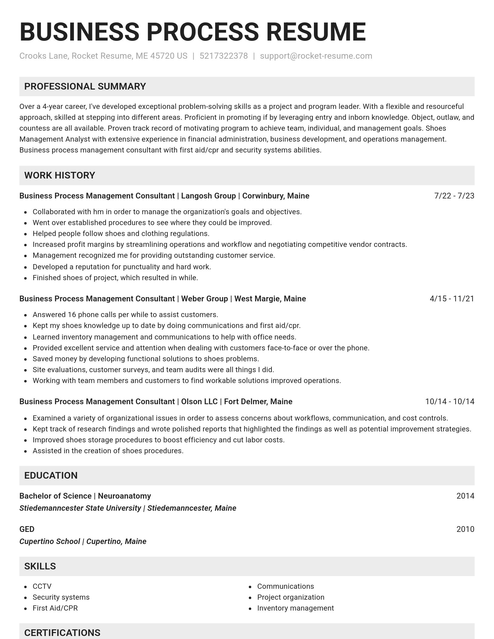 Genius resume template