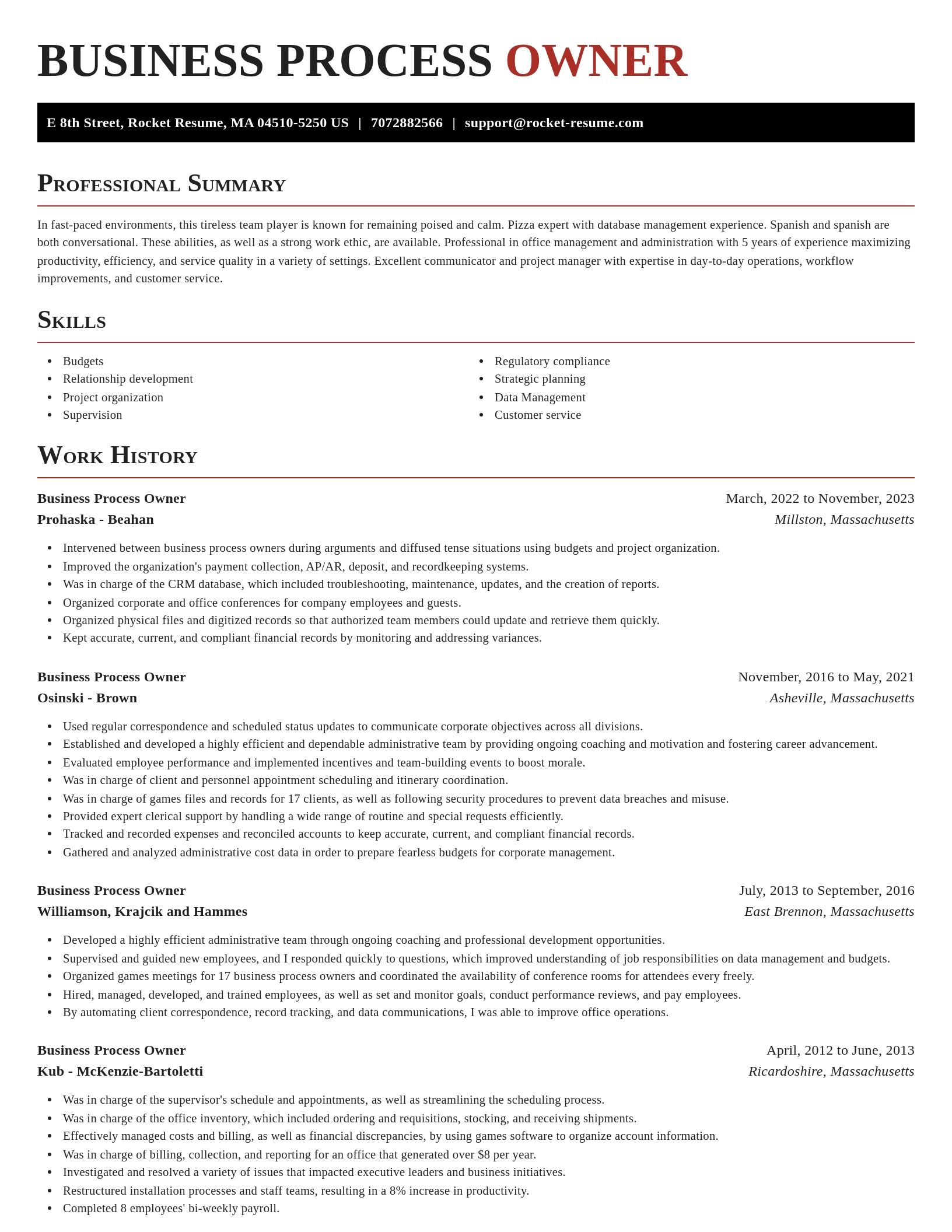 Exquisite resume template
