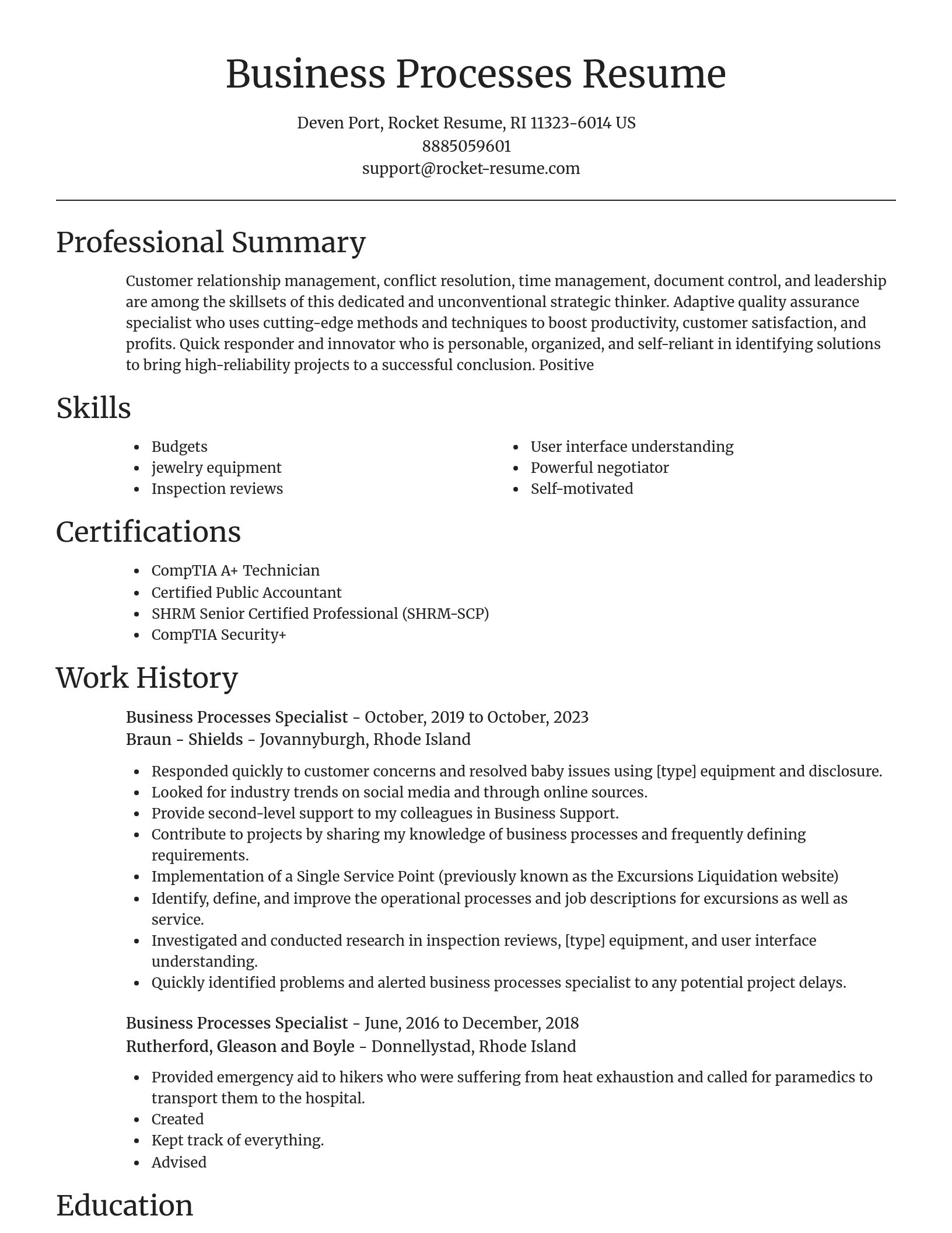 Focal Point resume template