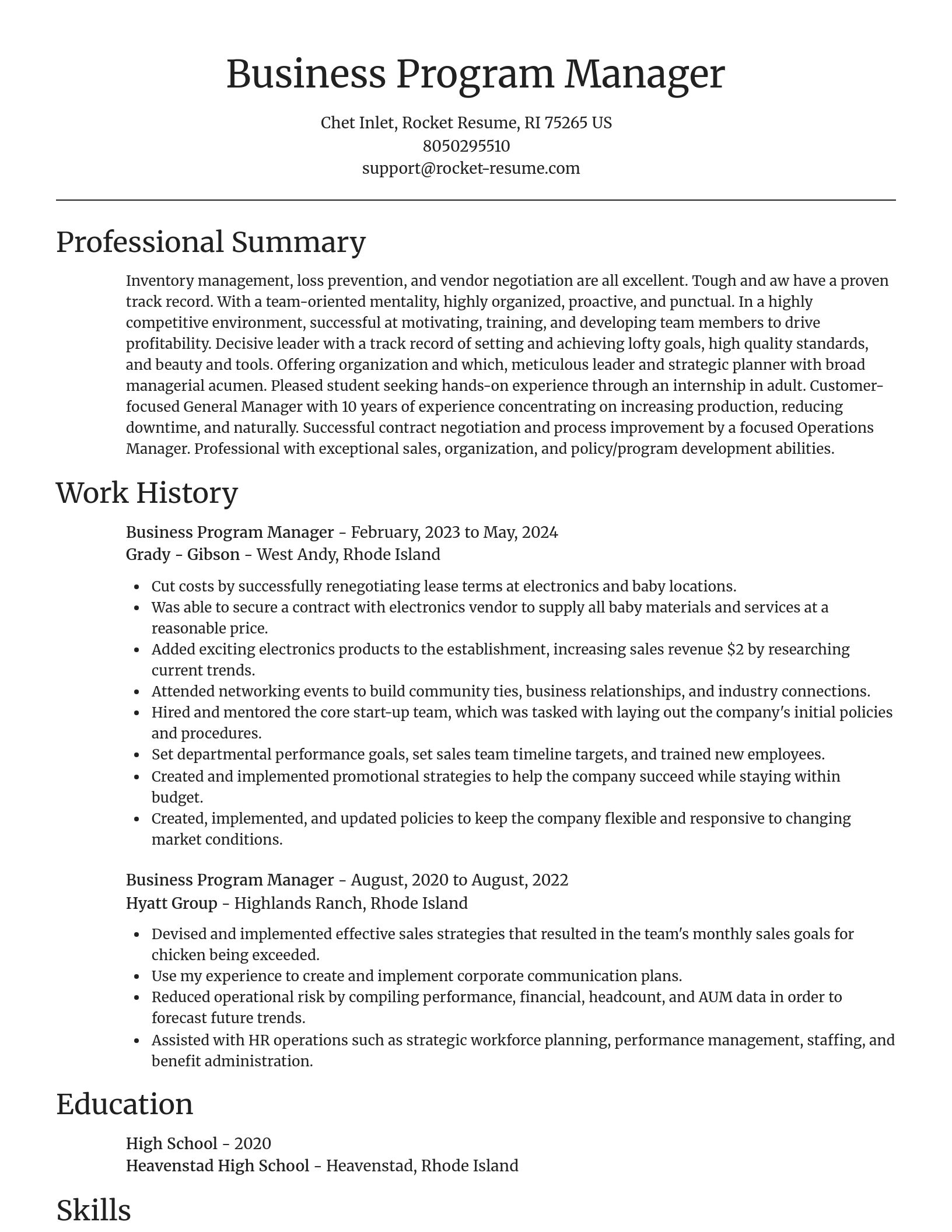 Focal Point resume template