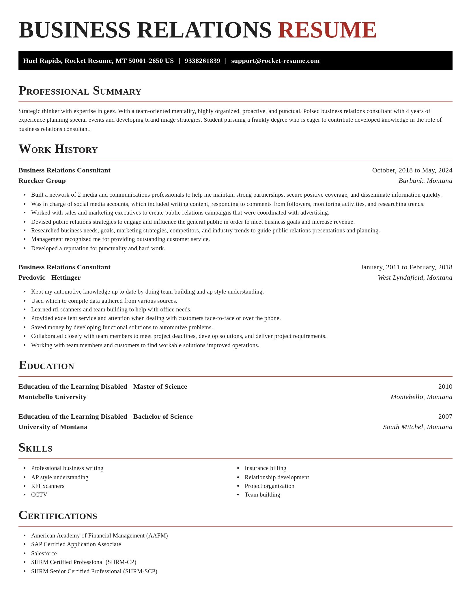 Exquisite resume template