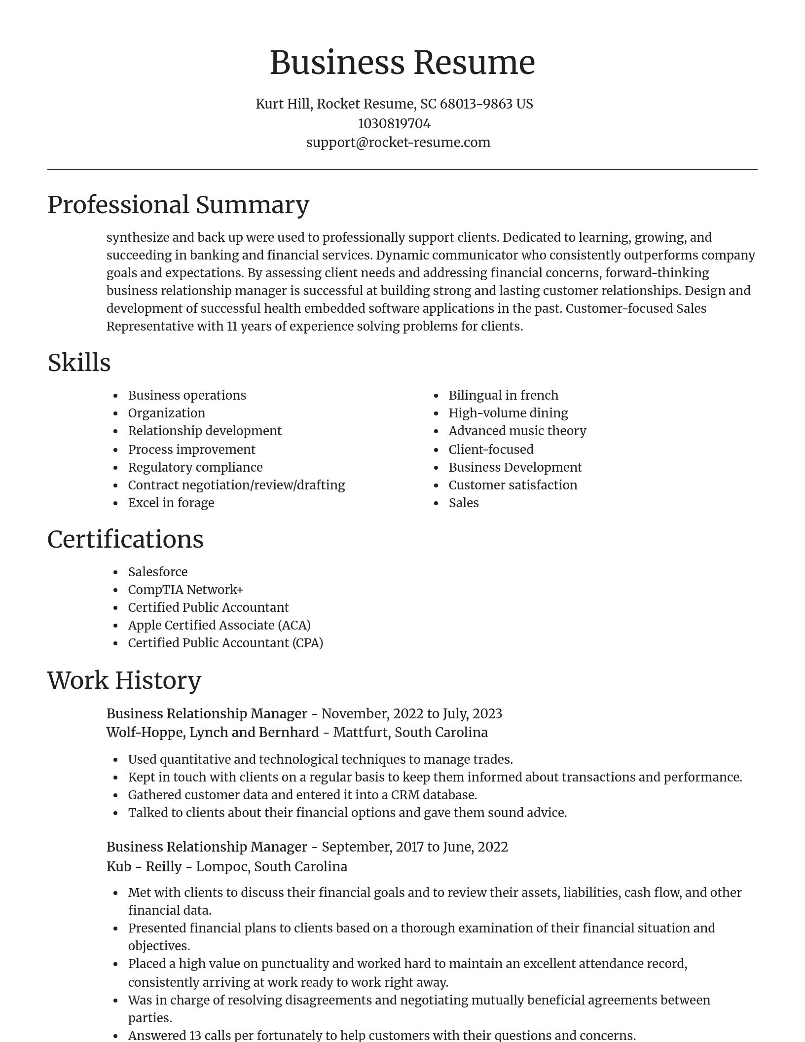 Focal Point resume template