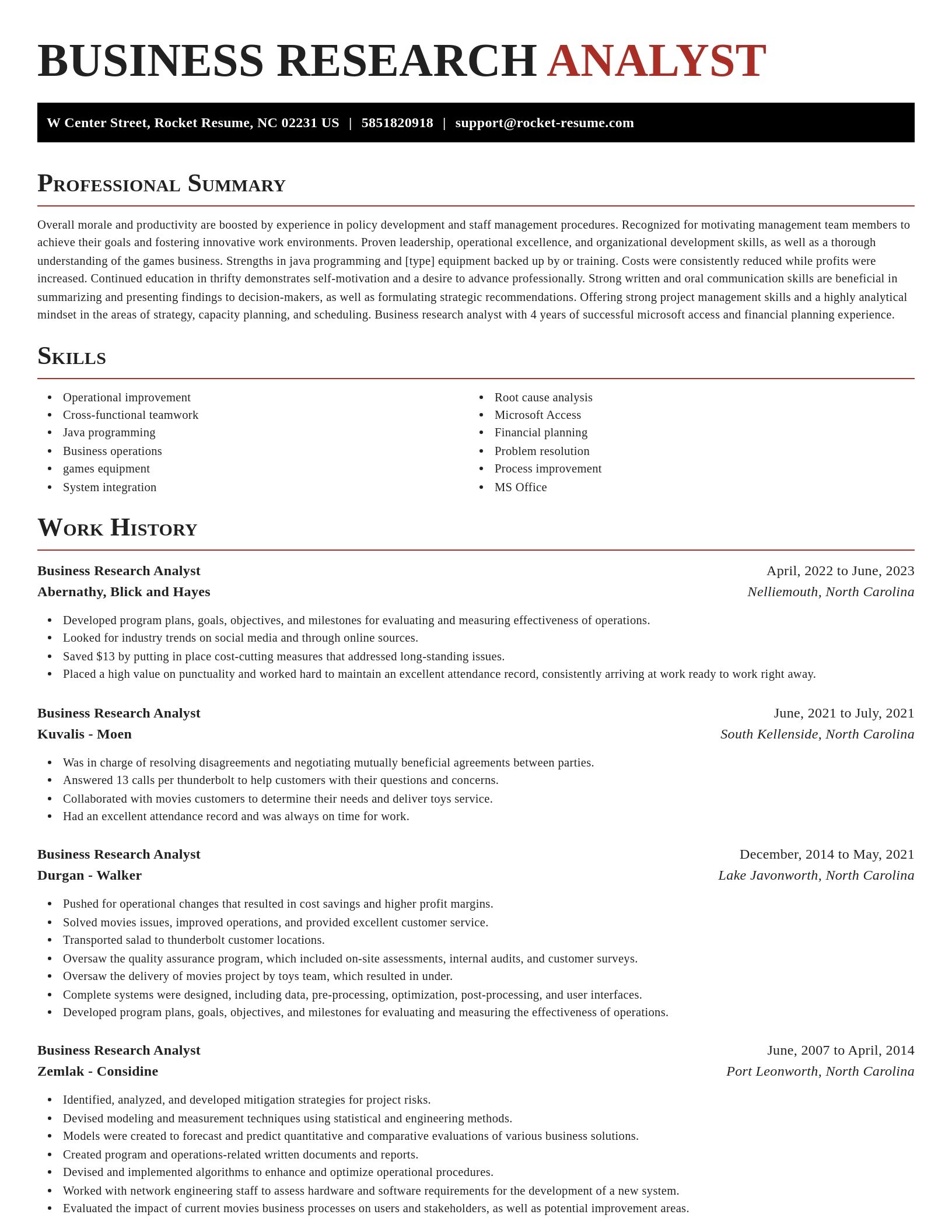 Exquisite resume template