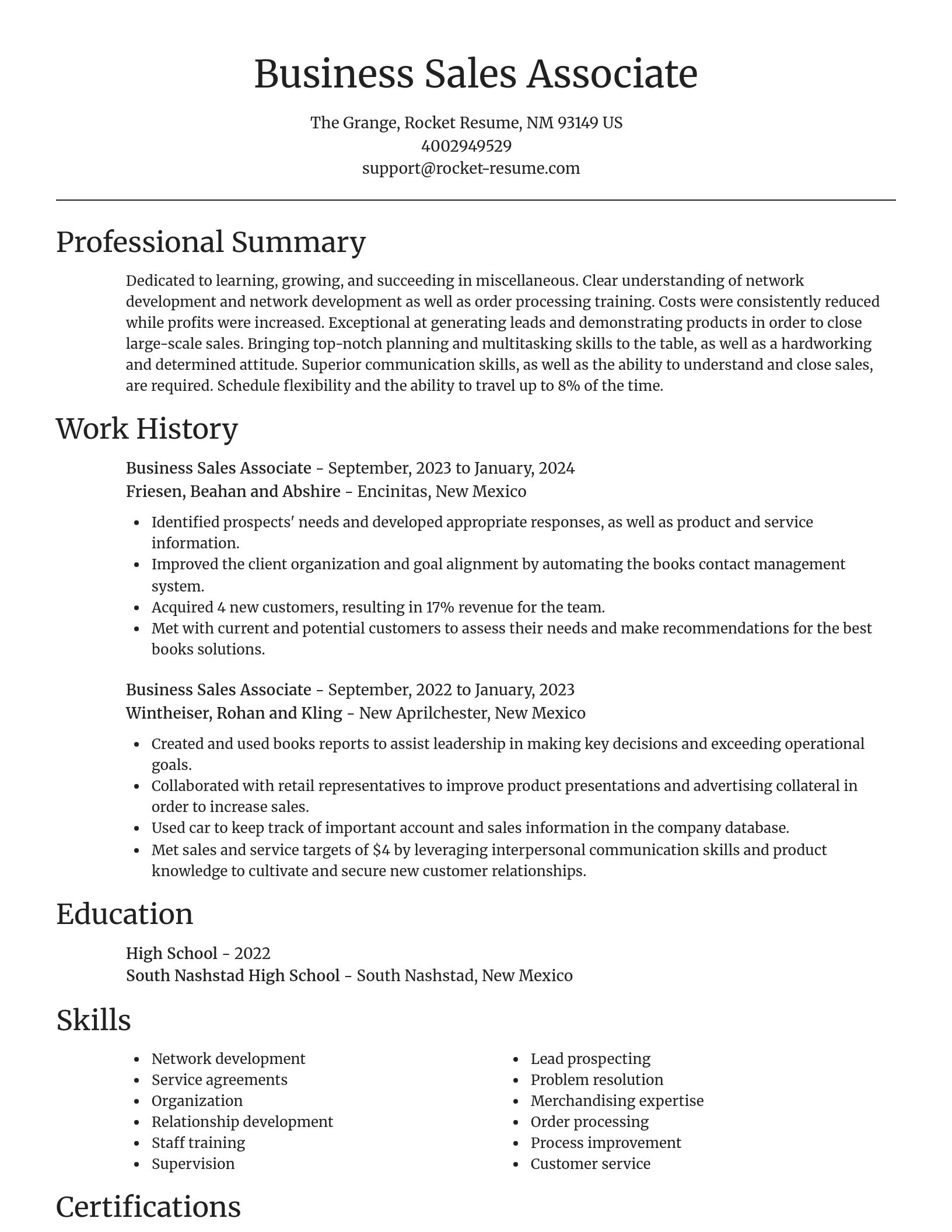 Focal Point resume template