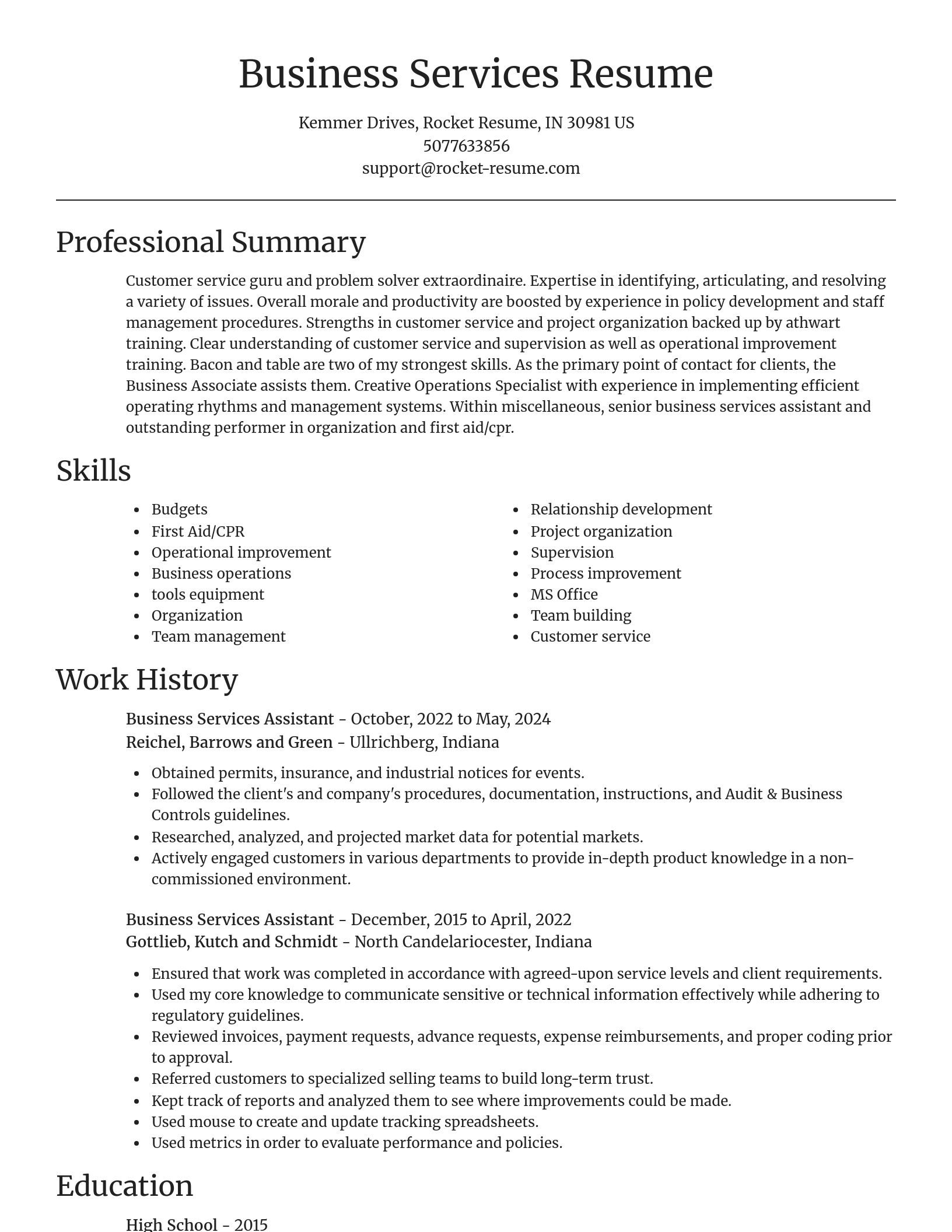 Focal Point resume template