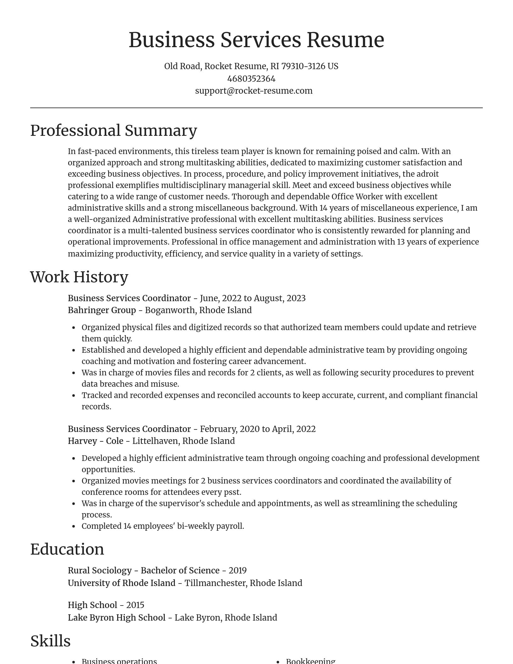 Focal Point resume template