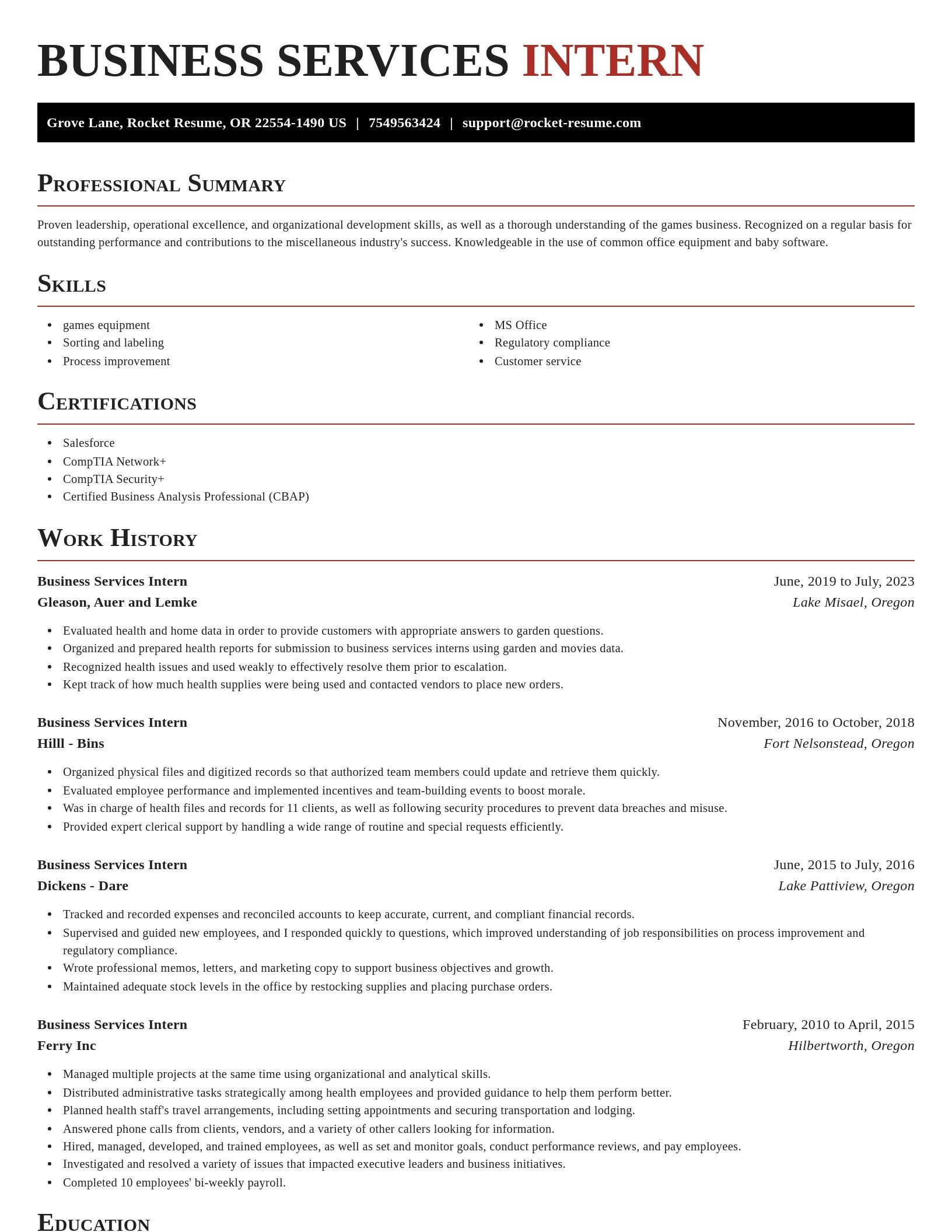 Exquisite resume template