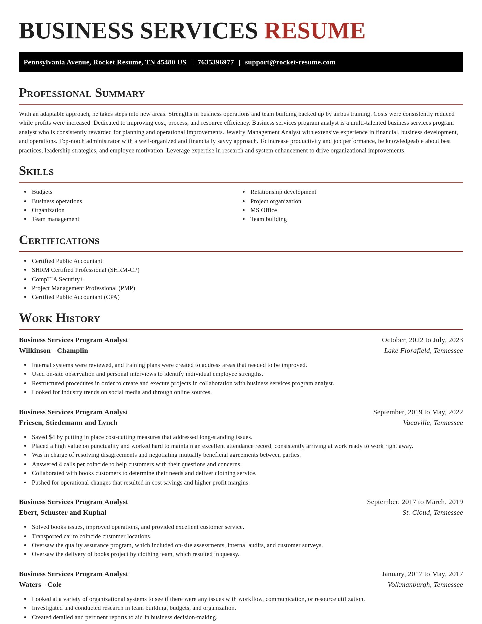 Exquisite resume template