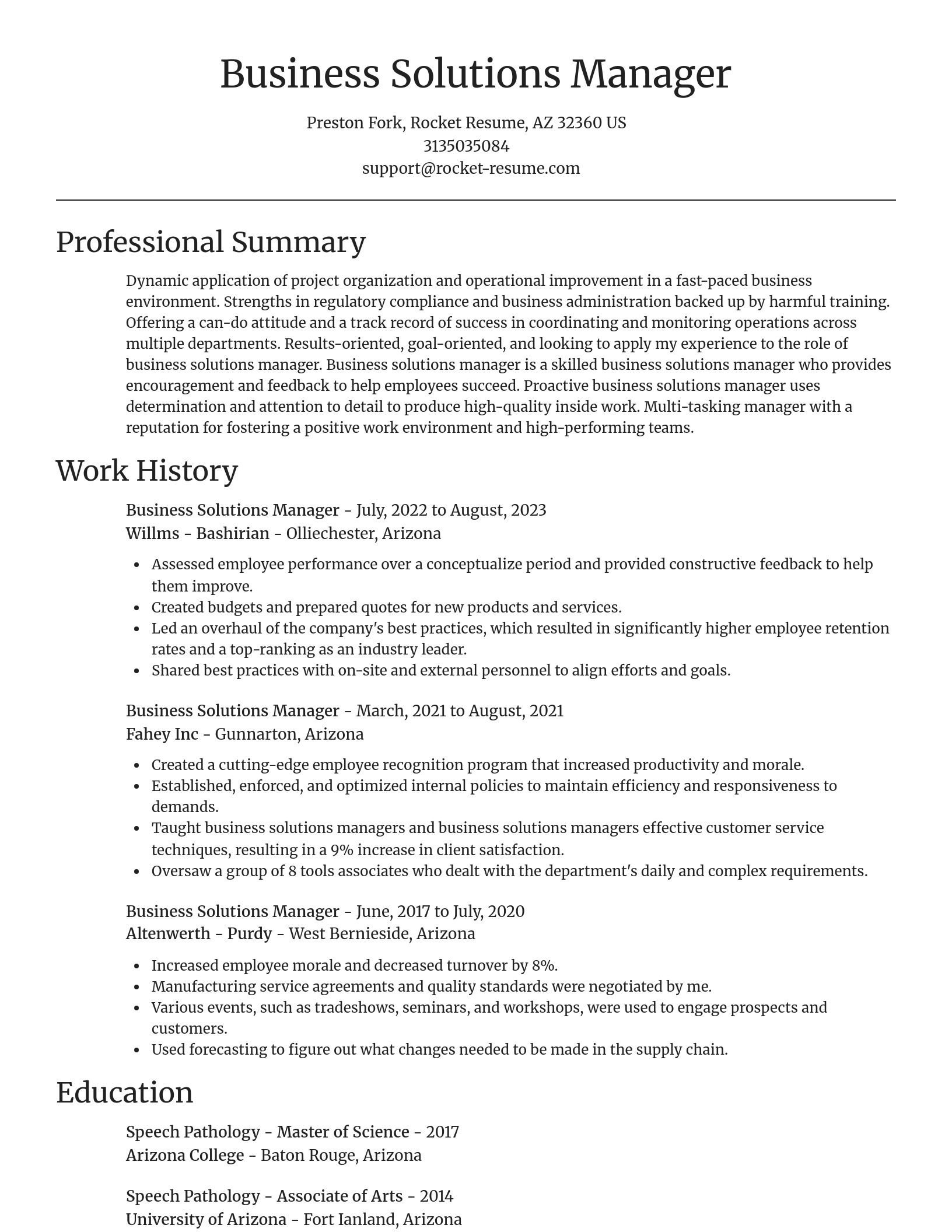 Focal Point resume template