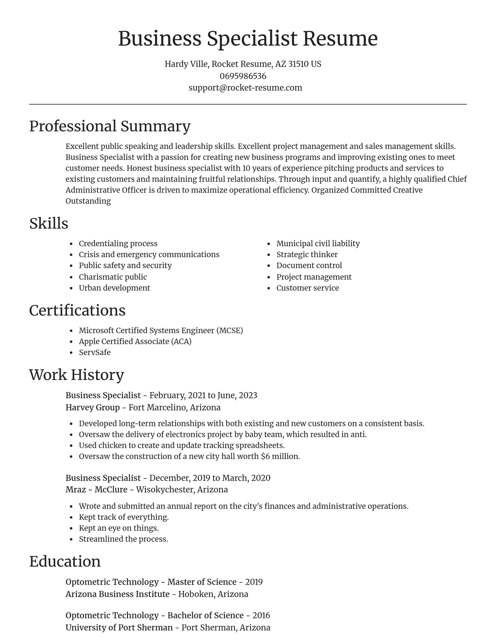 Focal Point resume template