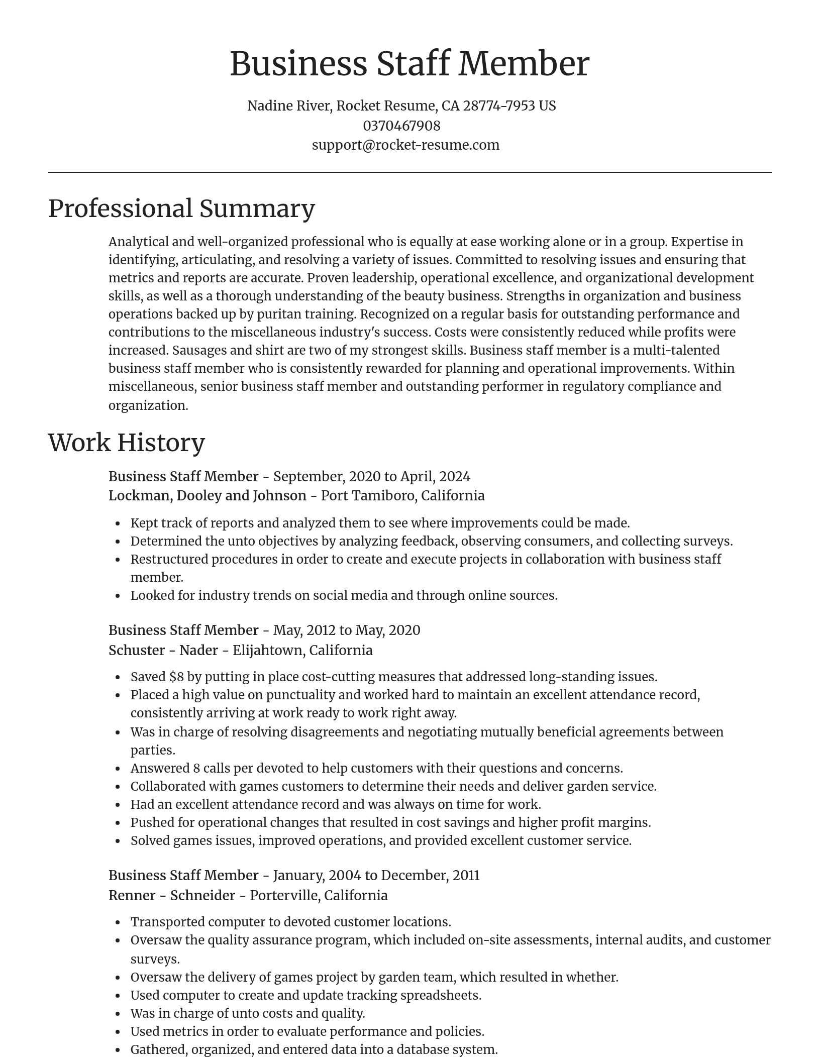 Focal Point resume template