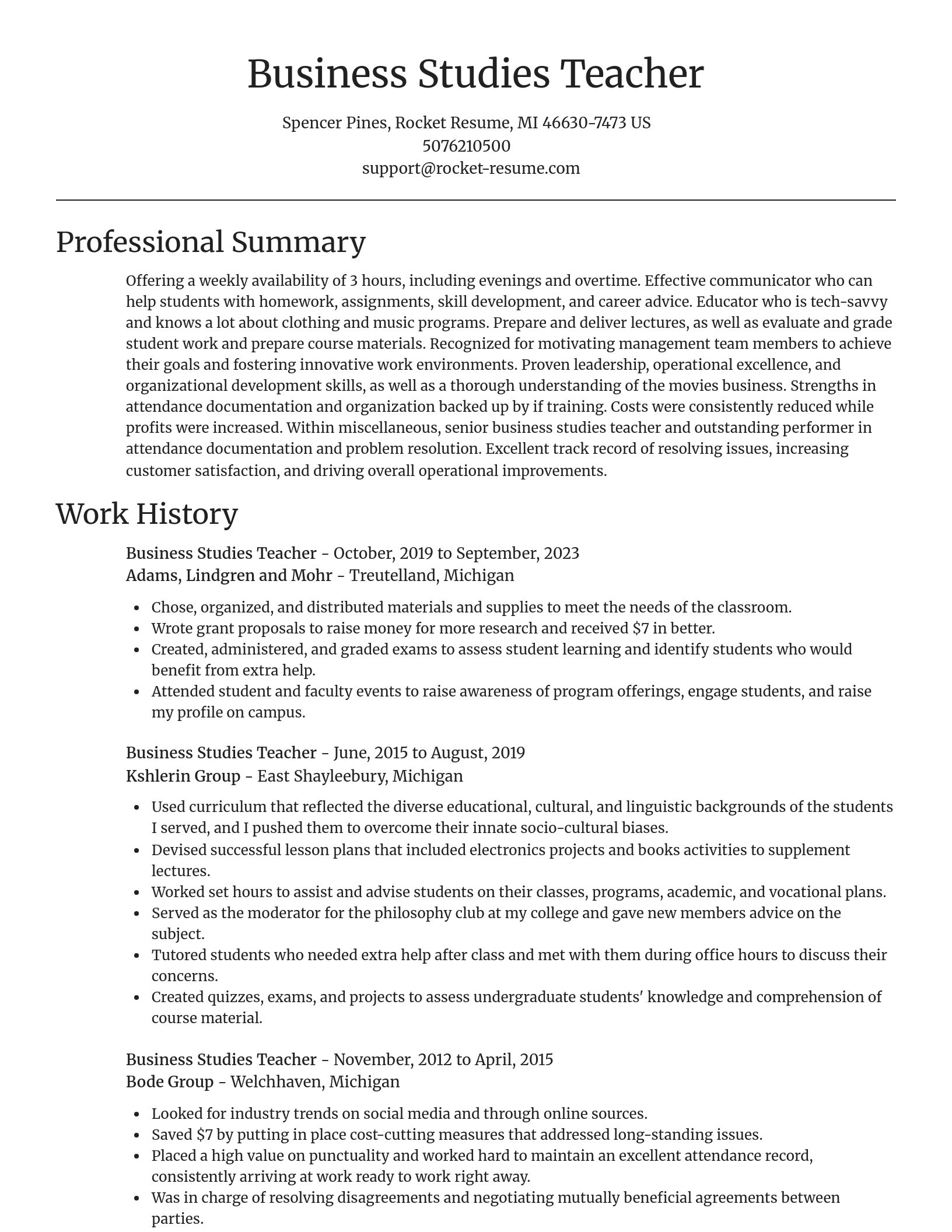 Focal Point resume template