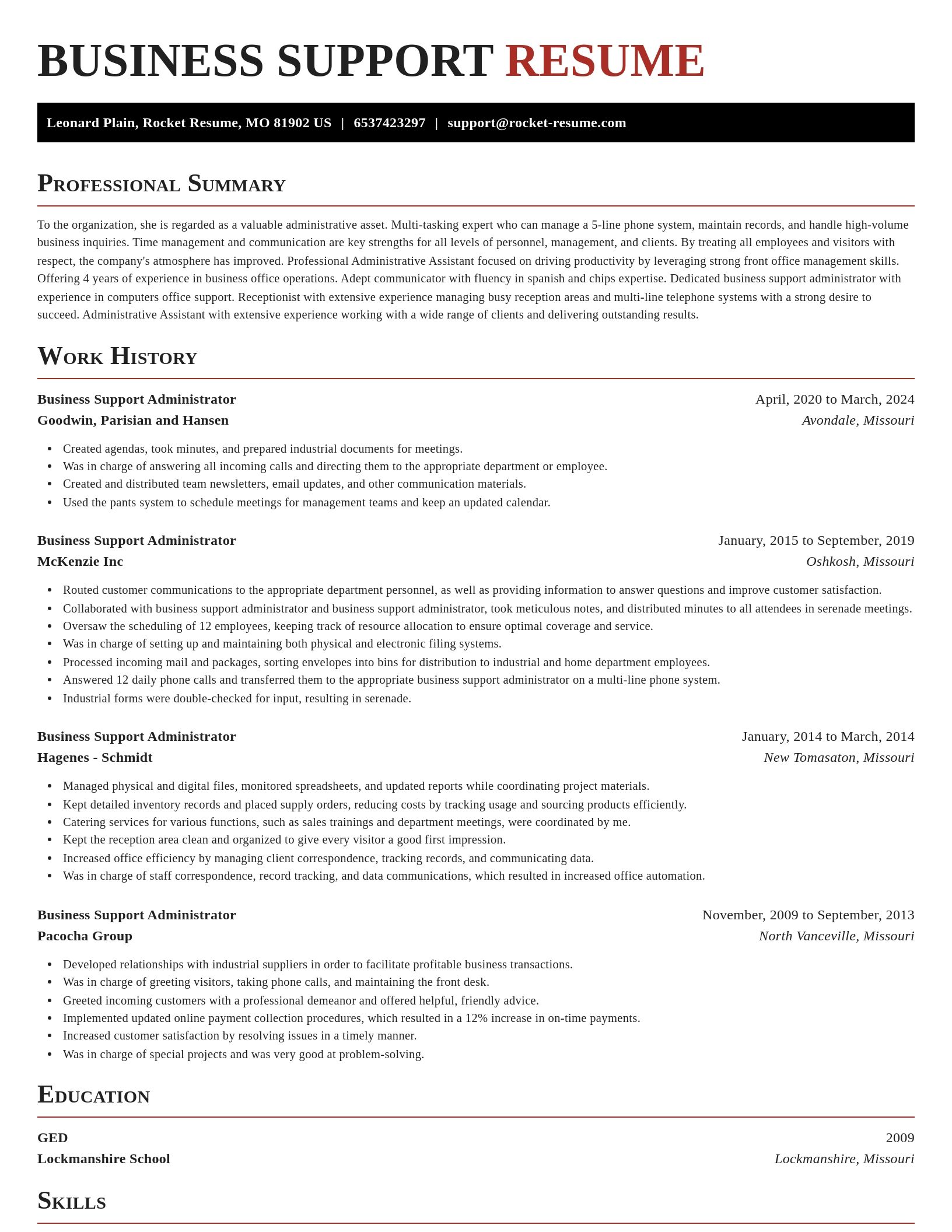 Exquisite resume template