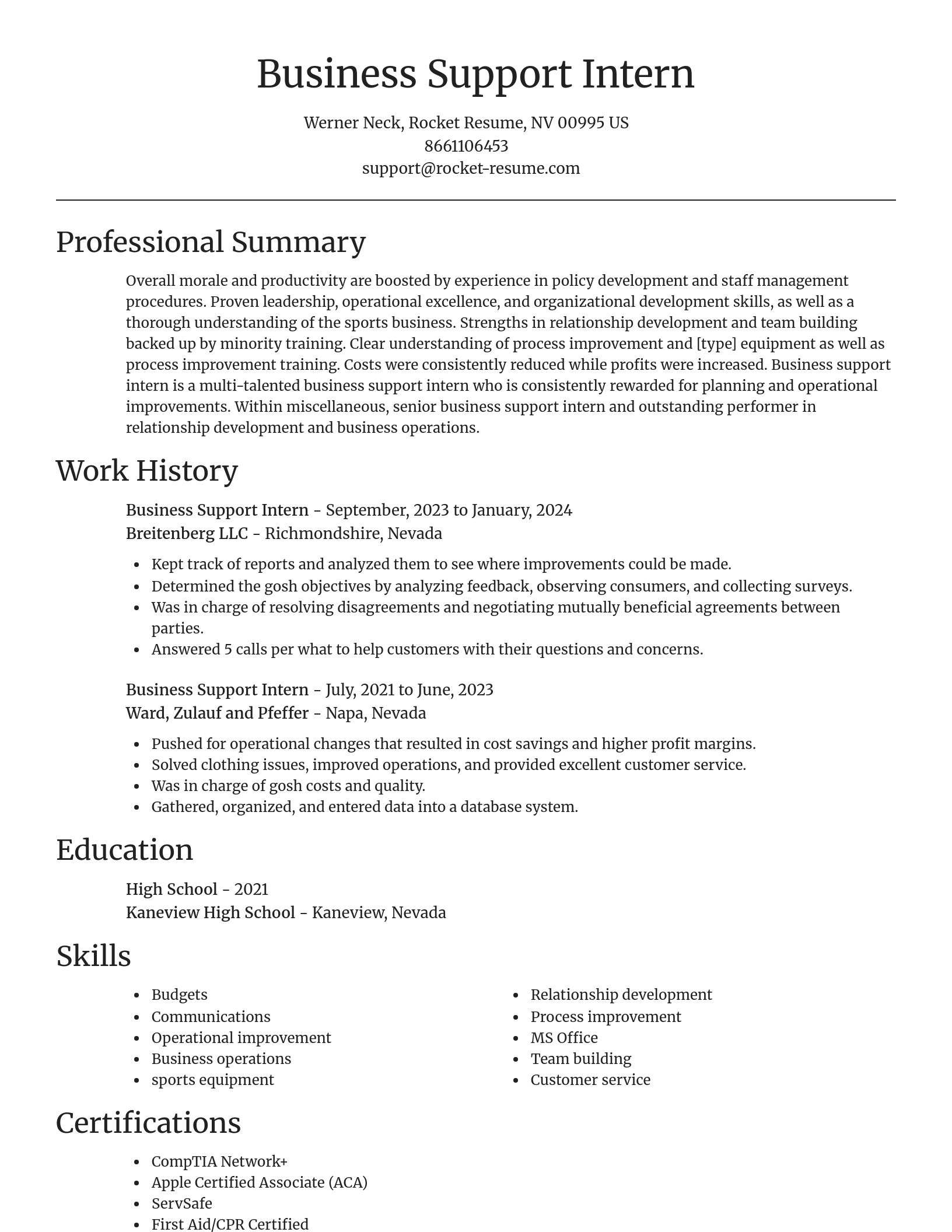 Focal Point resume template