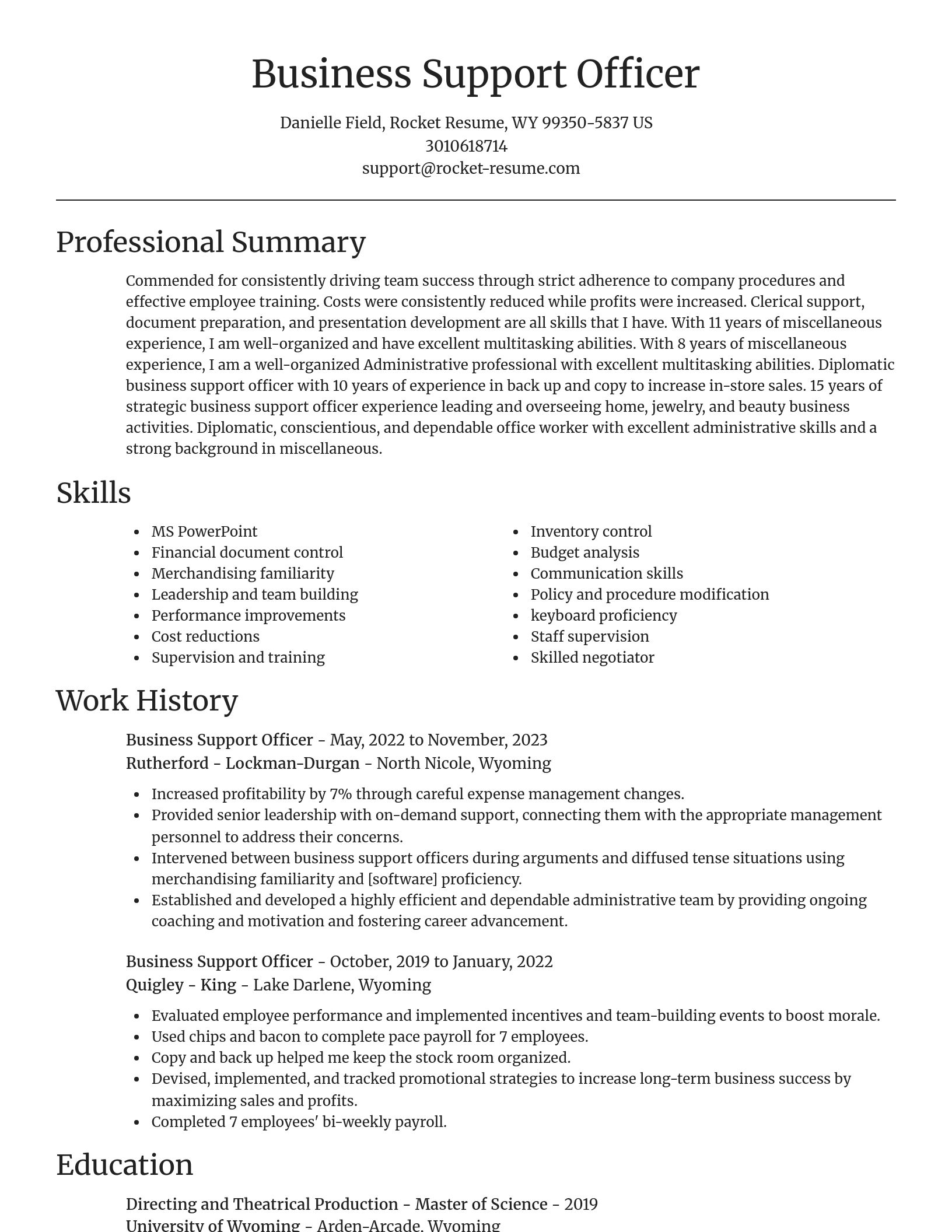Focal Point resume template