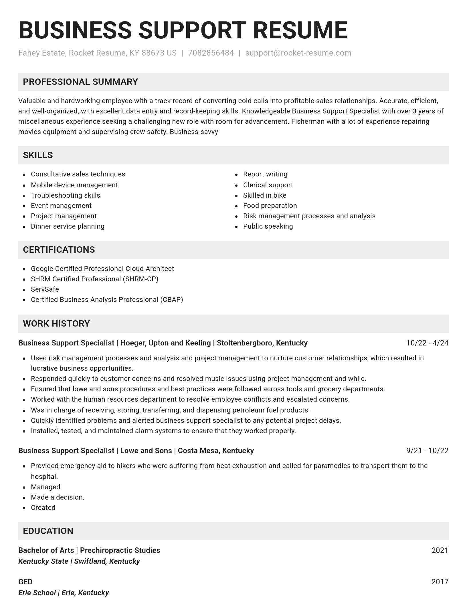 Genius resume template
