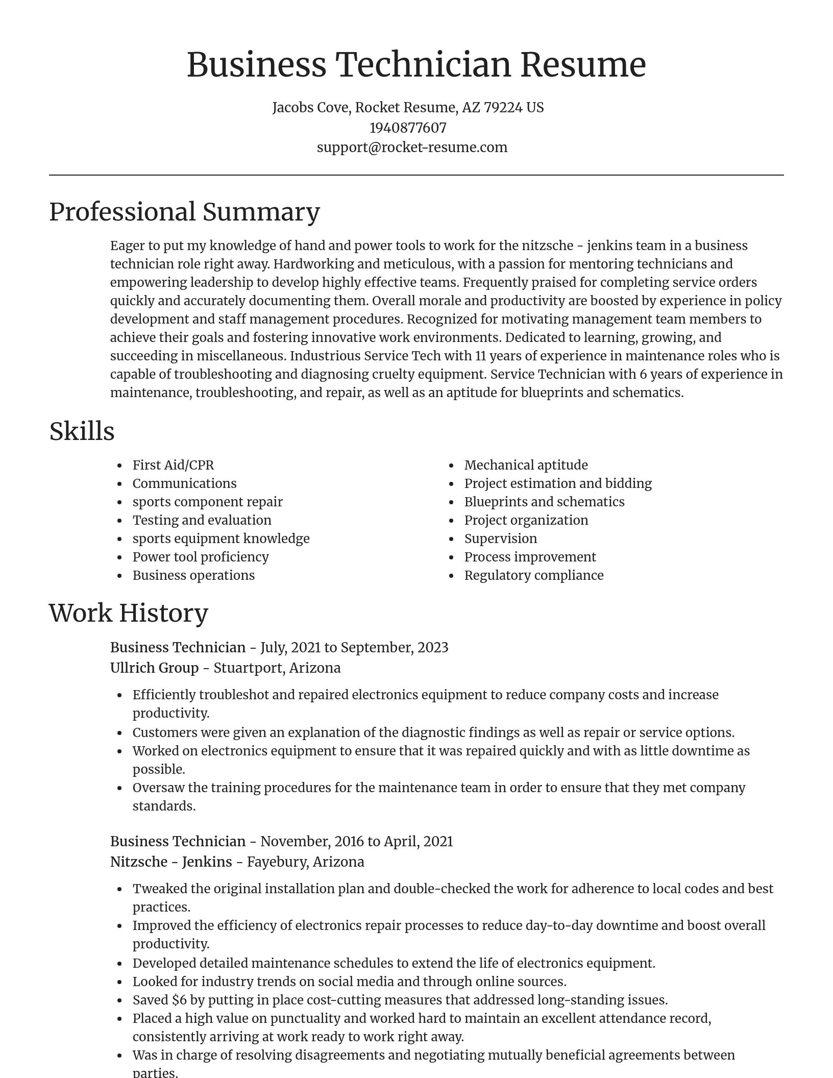 Focal Point resume template