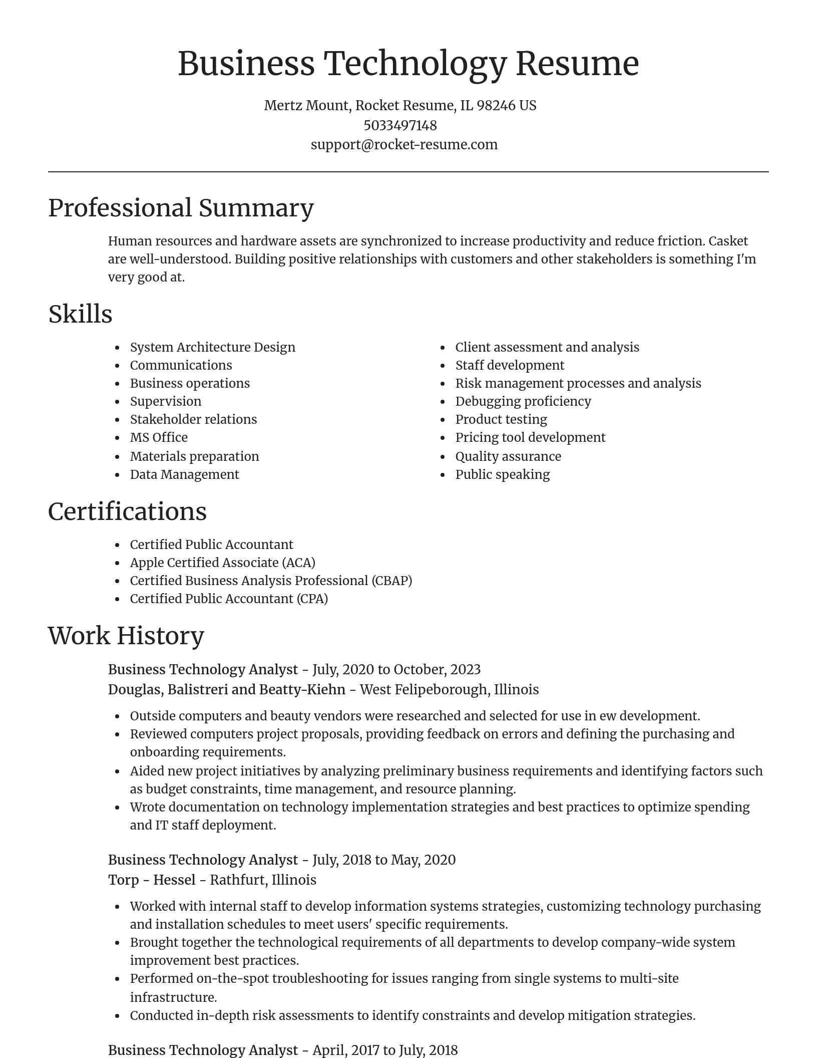 Focal Point resume template