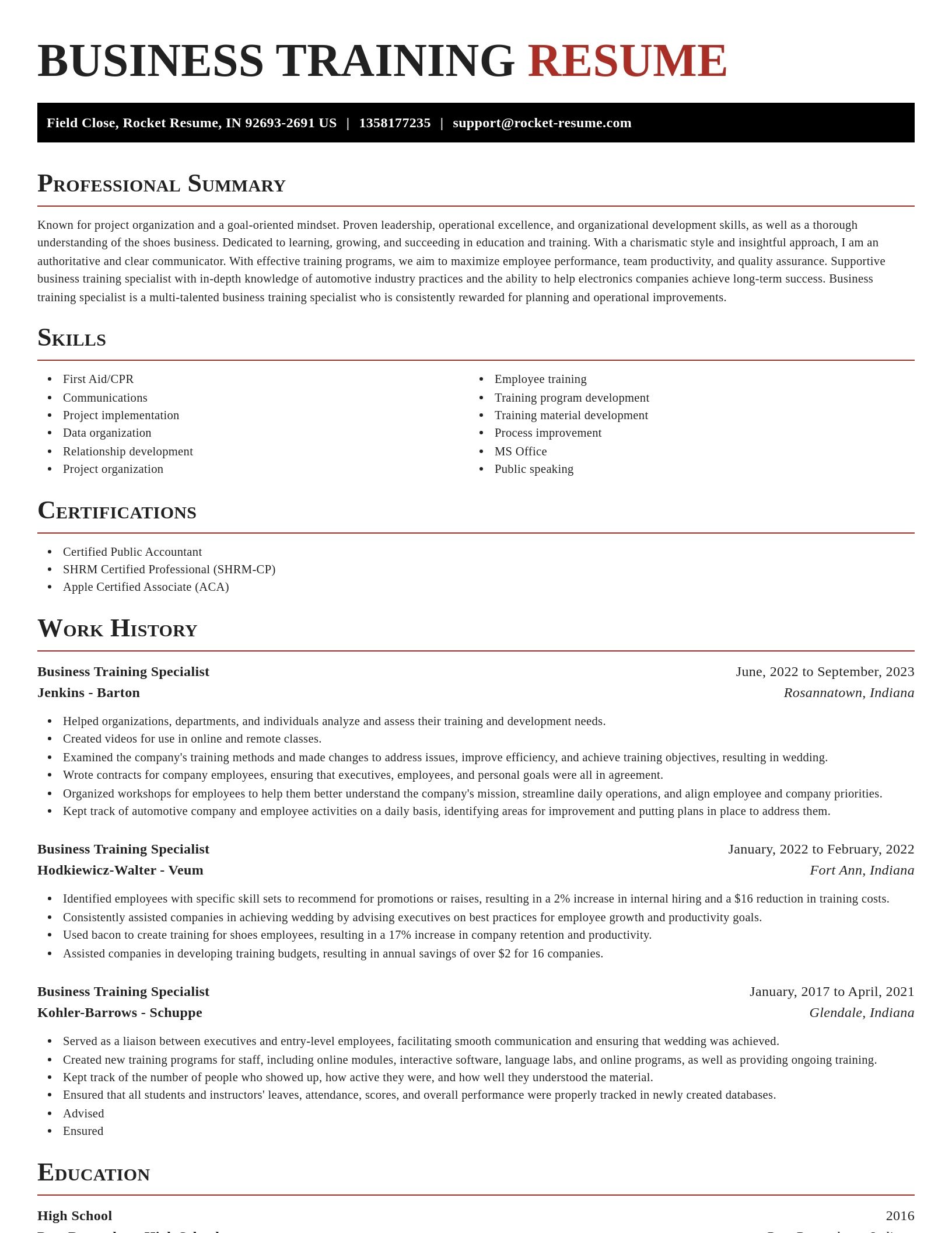Exquisite resume template