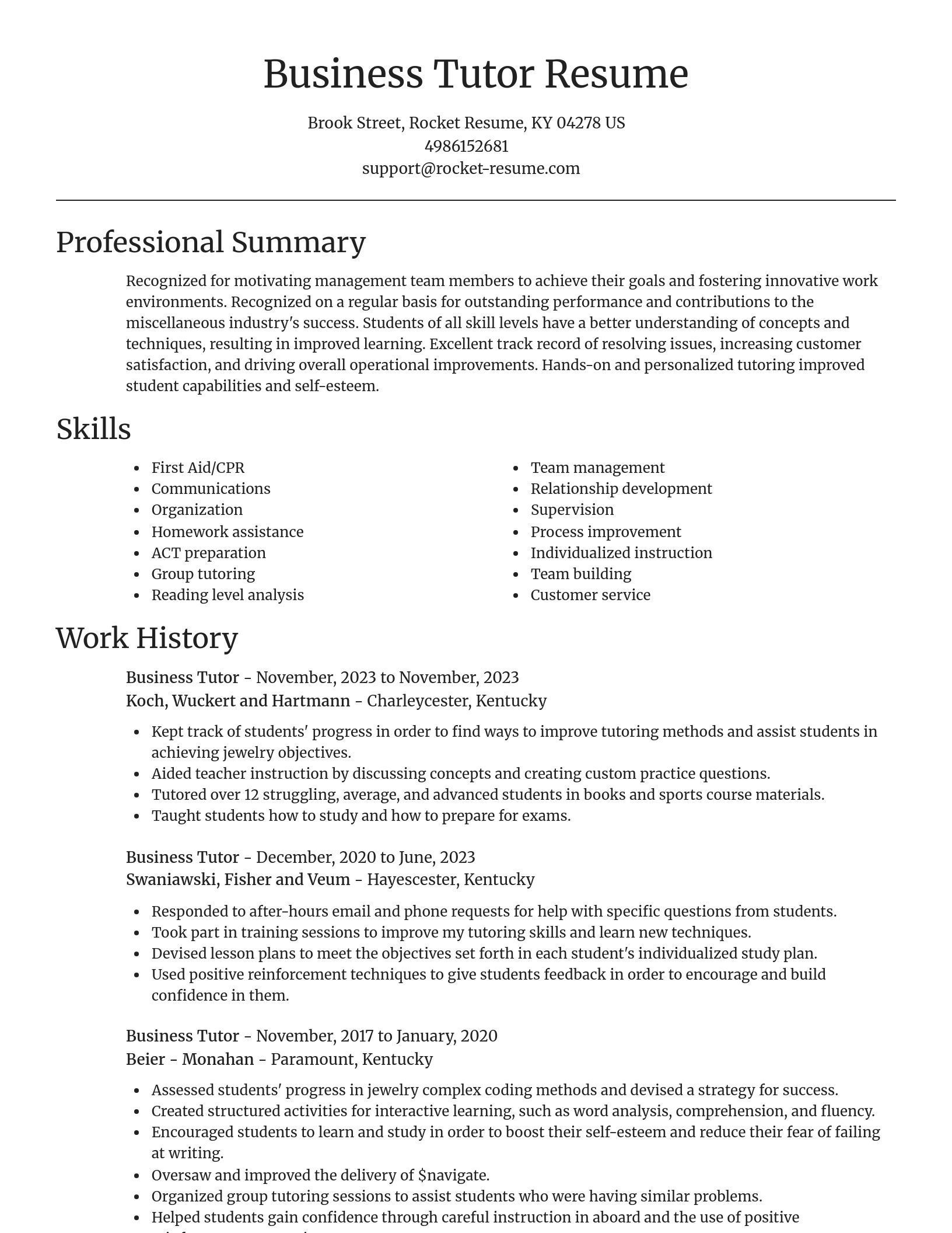 Focal Point resume template