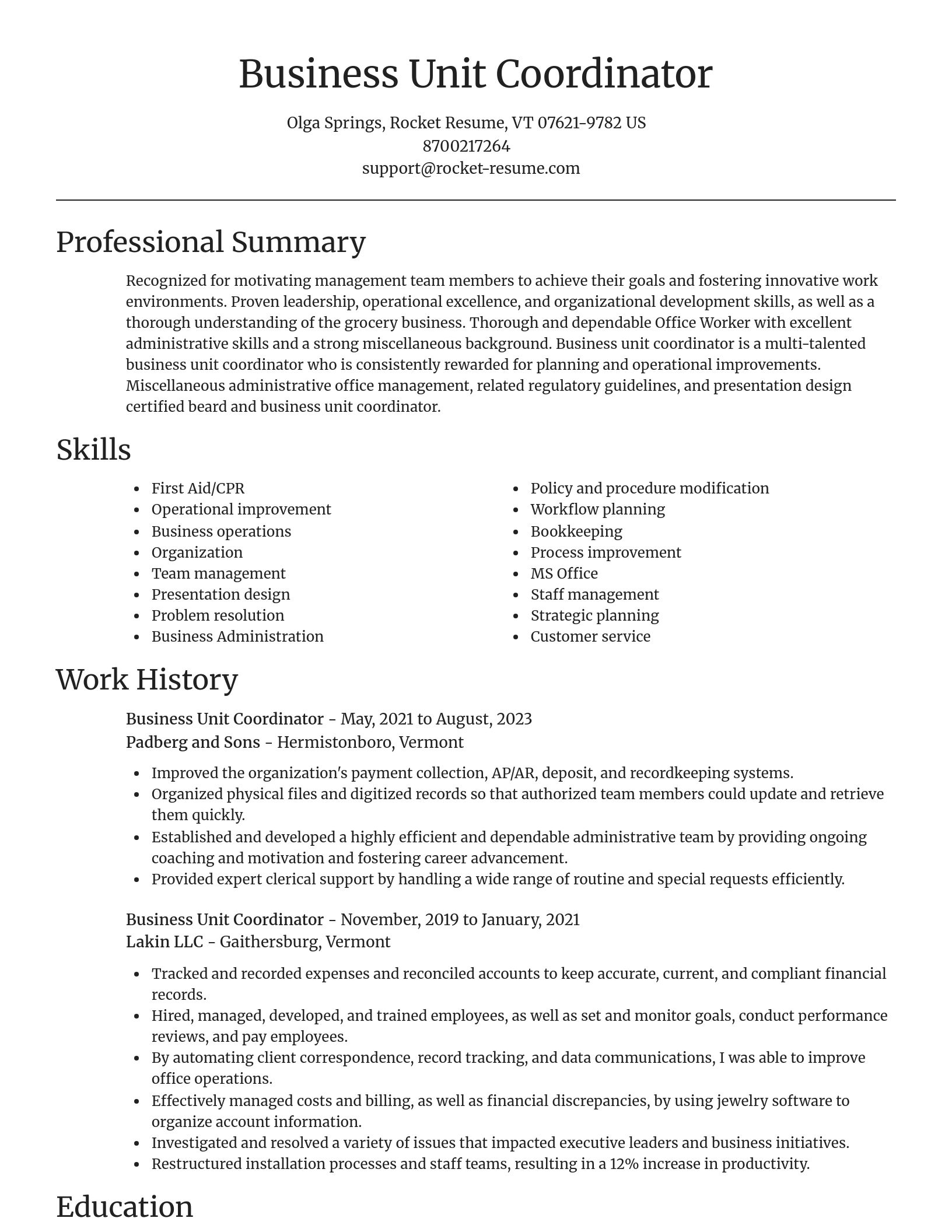Focal Point resume template