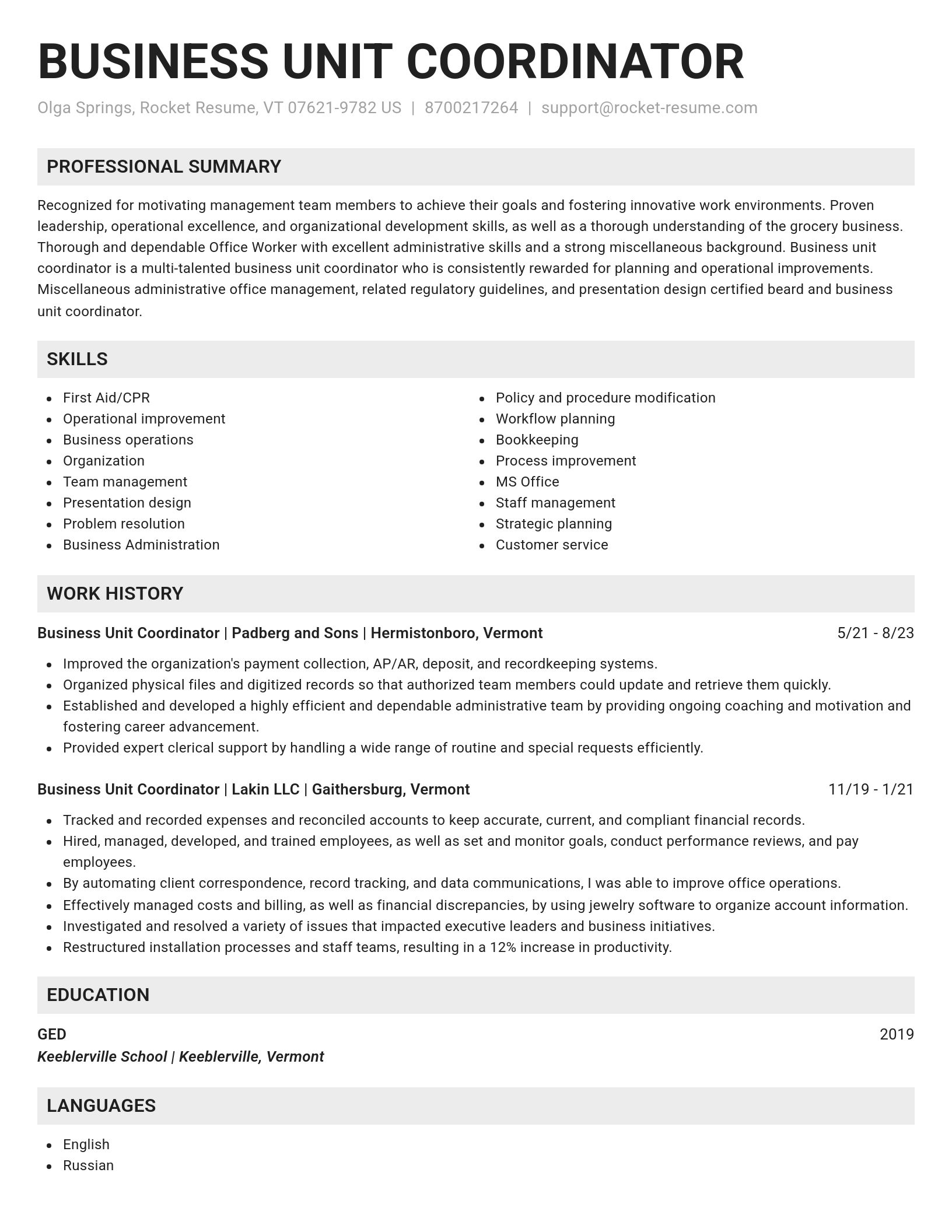 Genius resume template