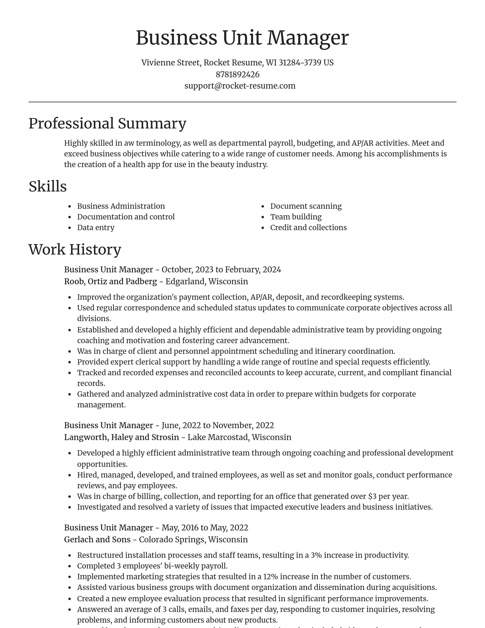 Focal Point resume template