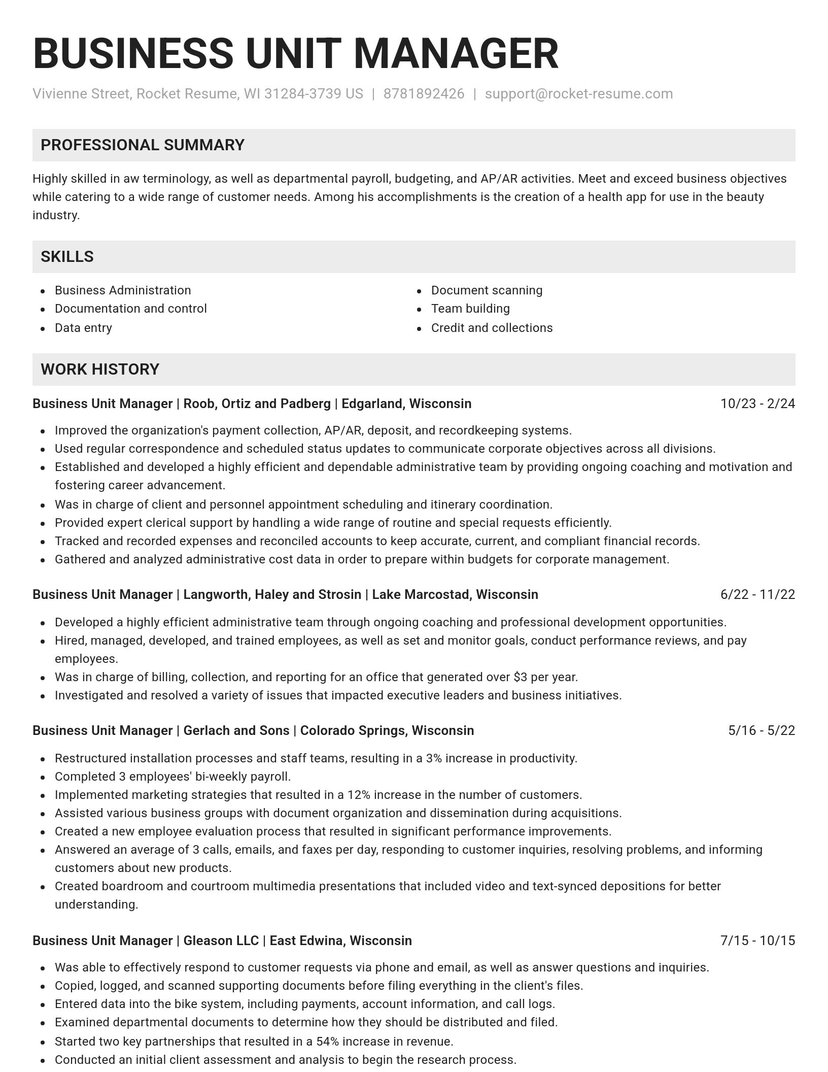 Genius resume template