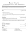 Busser resume template