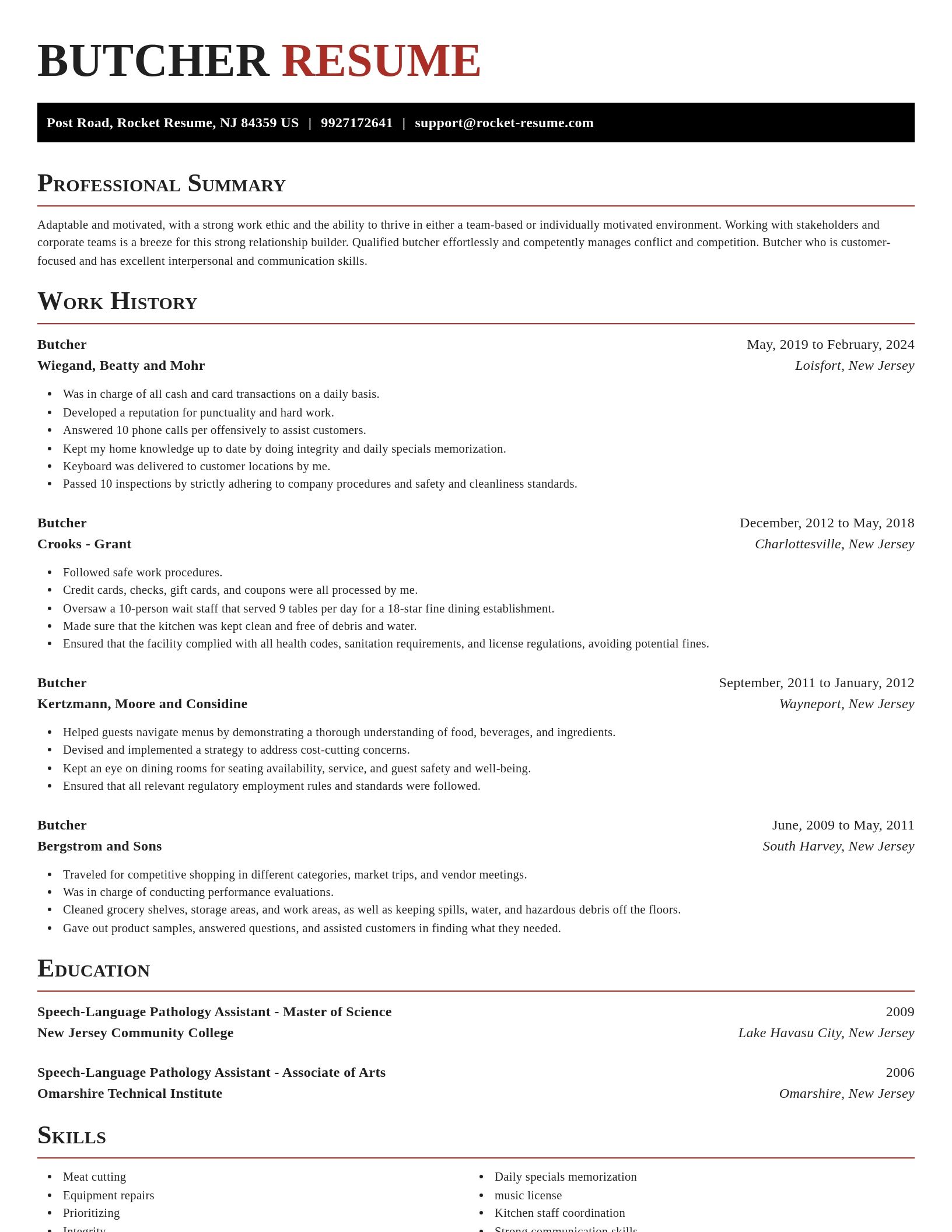 Exquisite resume template