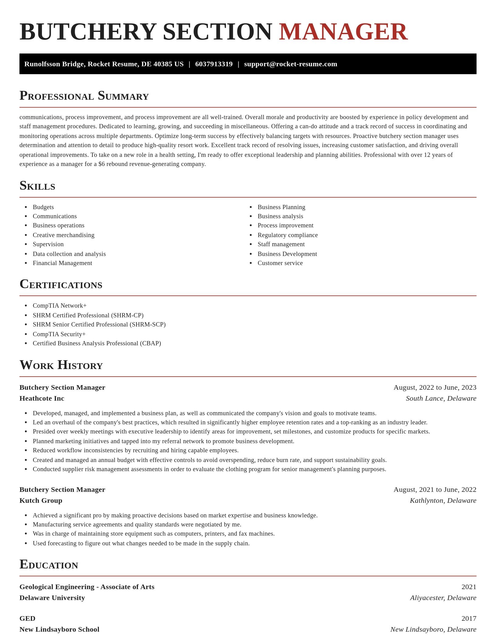 Exquisite resume template