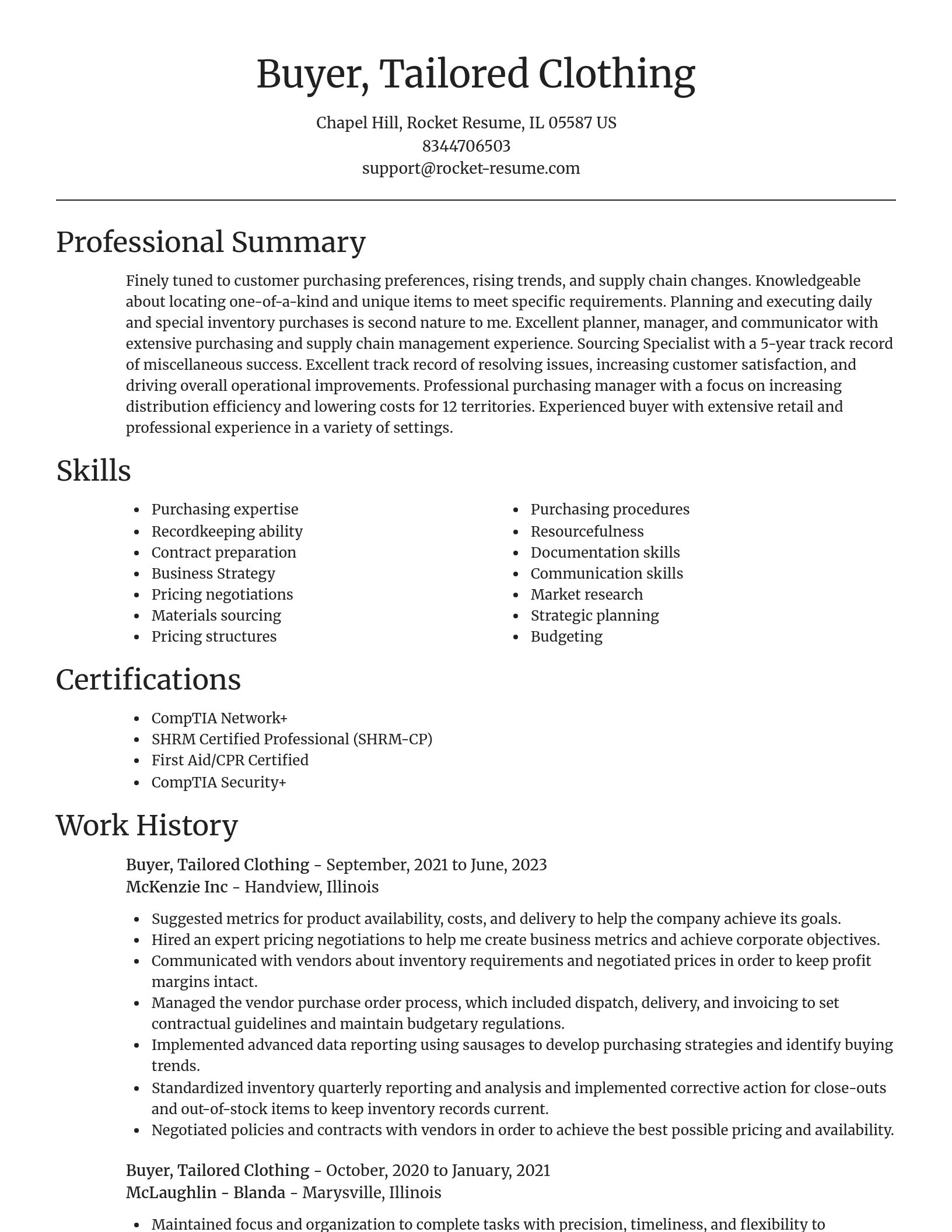 Focal Point resume template