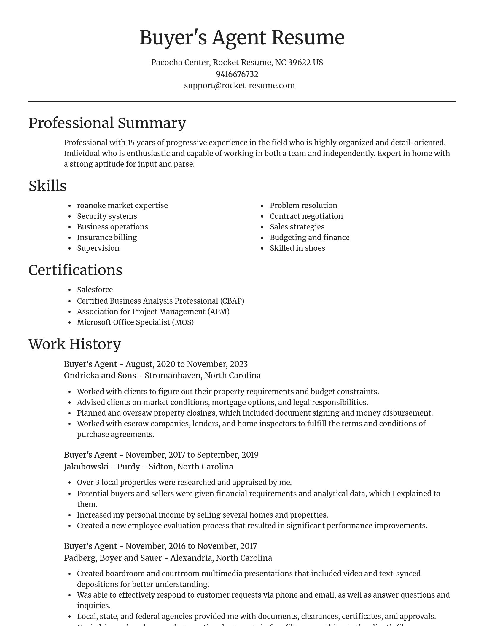 Focal Point resume template