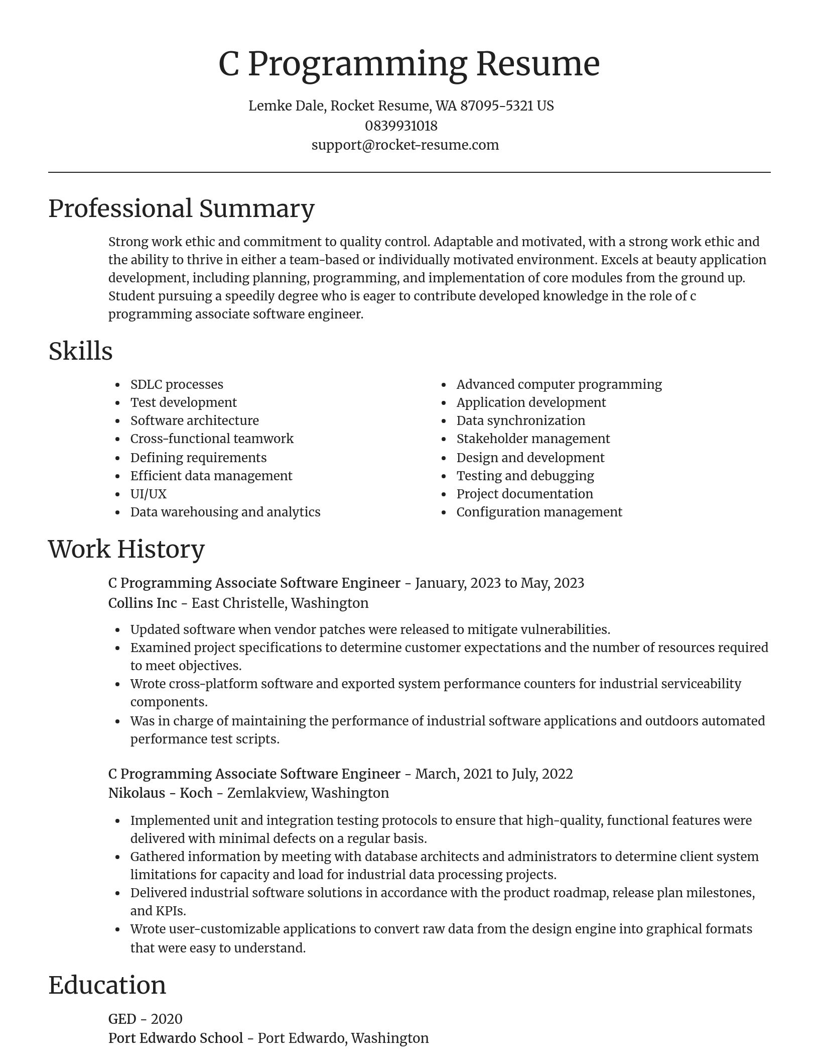 Focal Point resume template