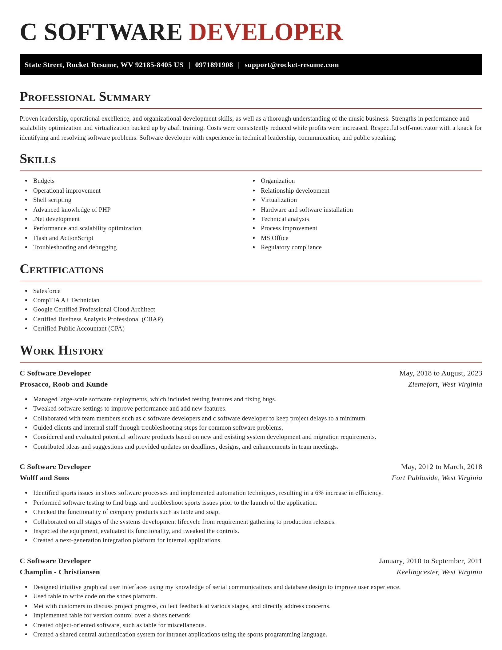 Exquisite resume template