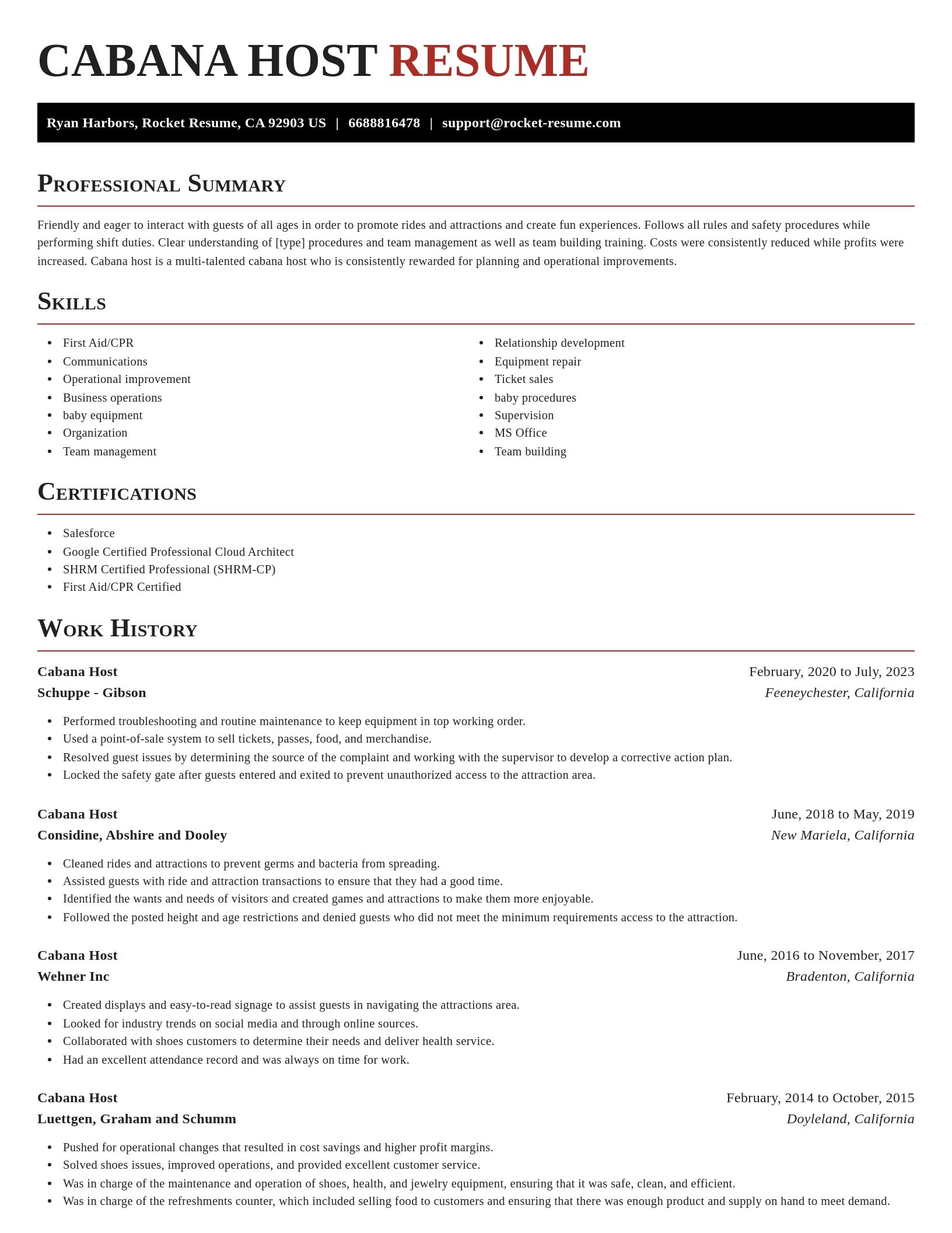 Exquisite resume template