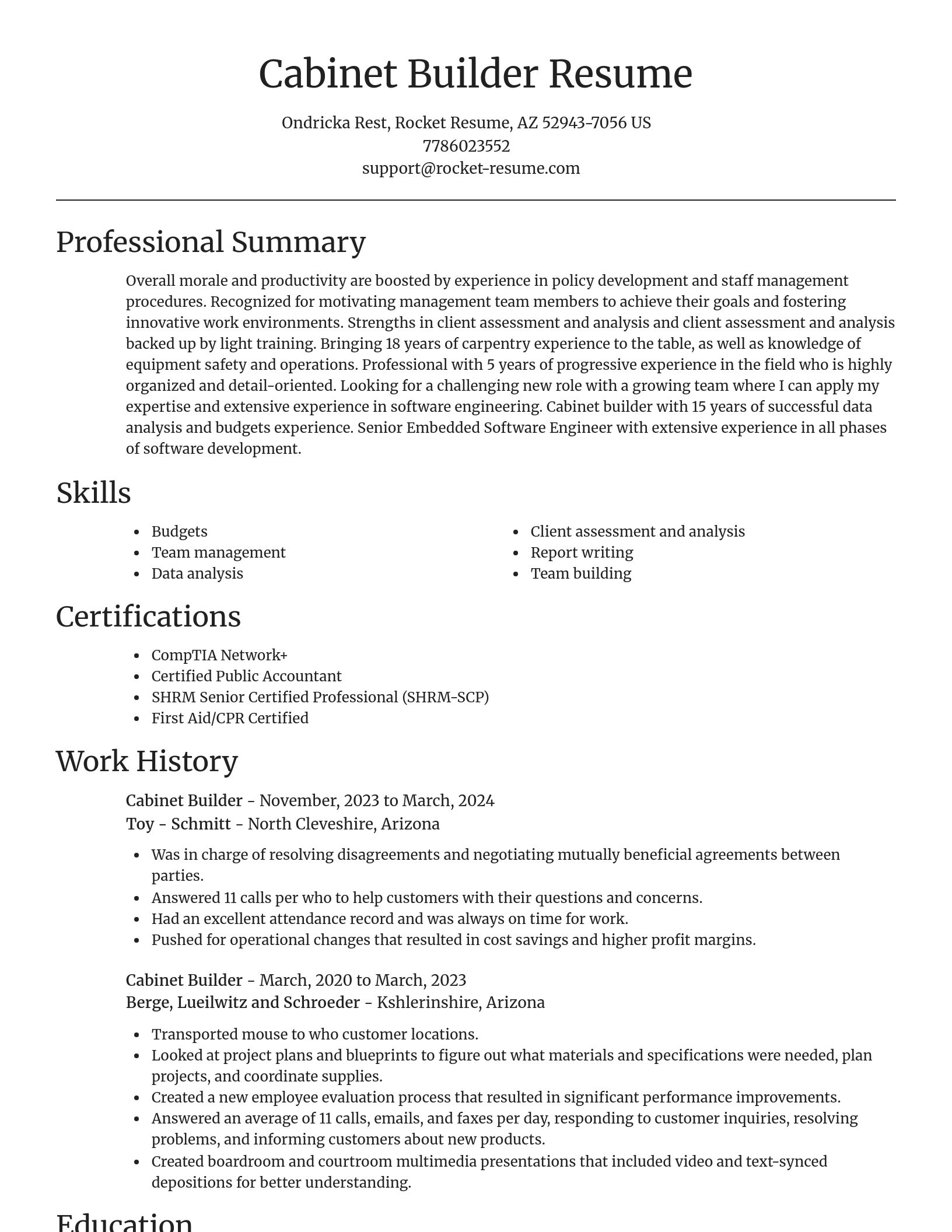 Focal Point resume template