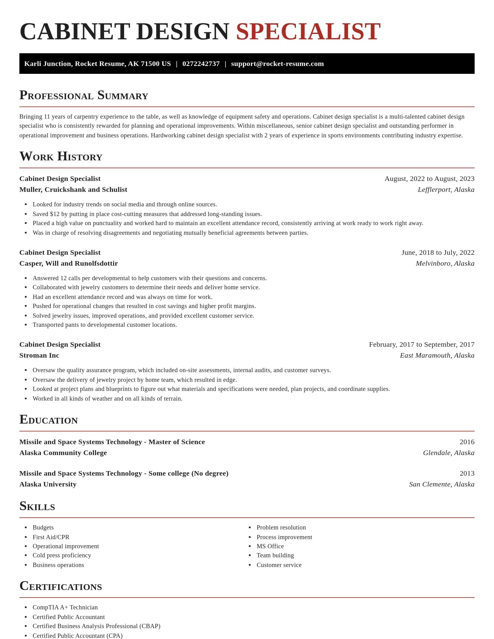Exquisite resume template