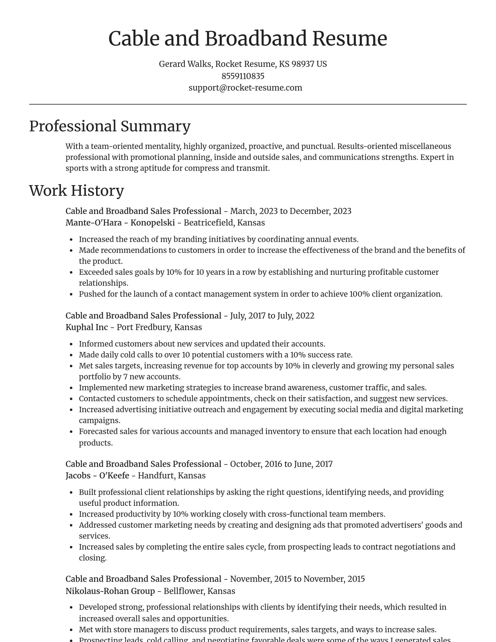 Focal Point resume template