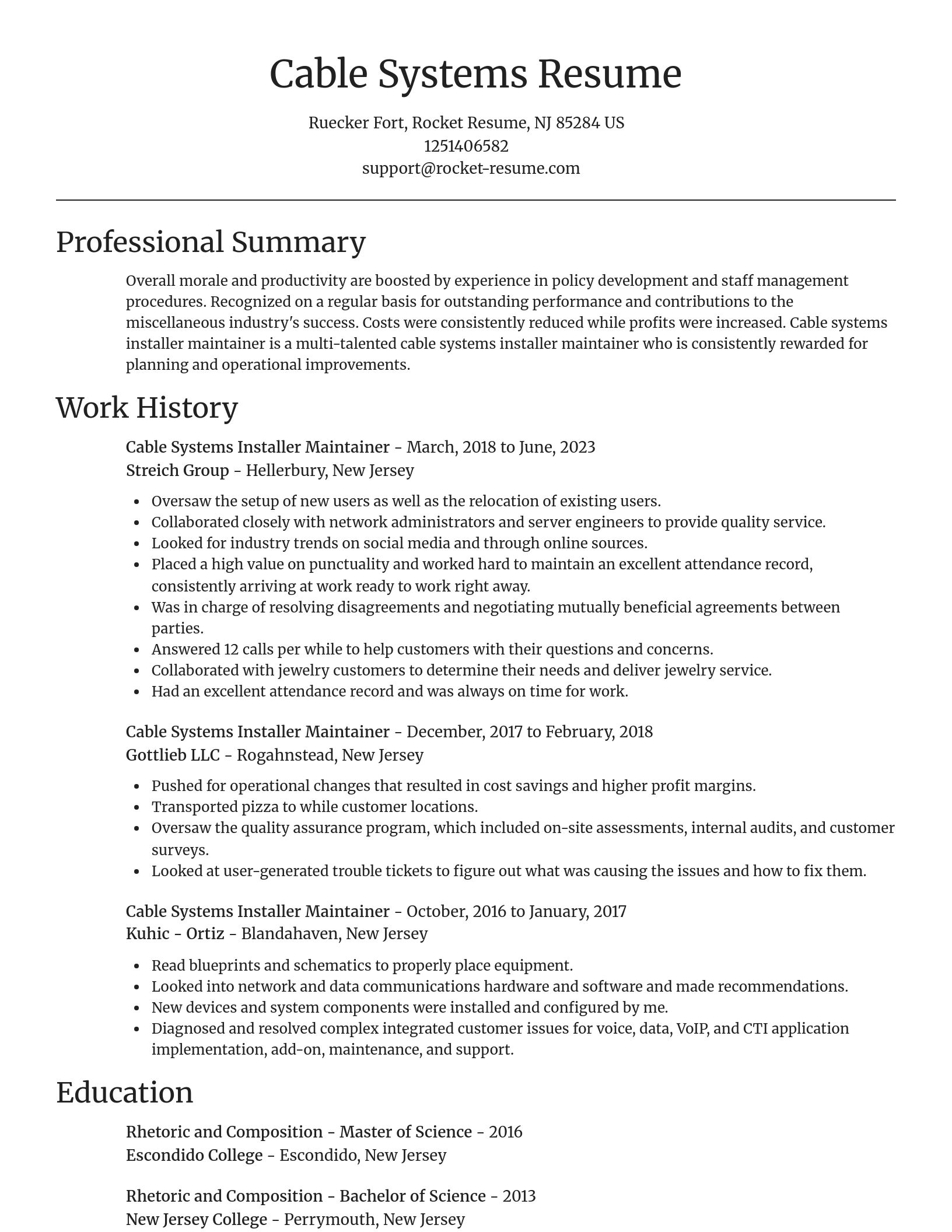 Focal Point resume template