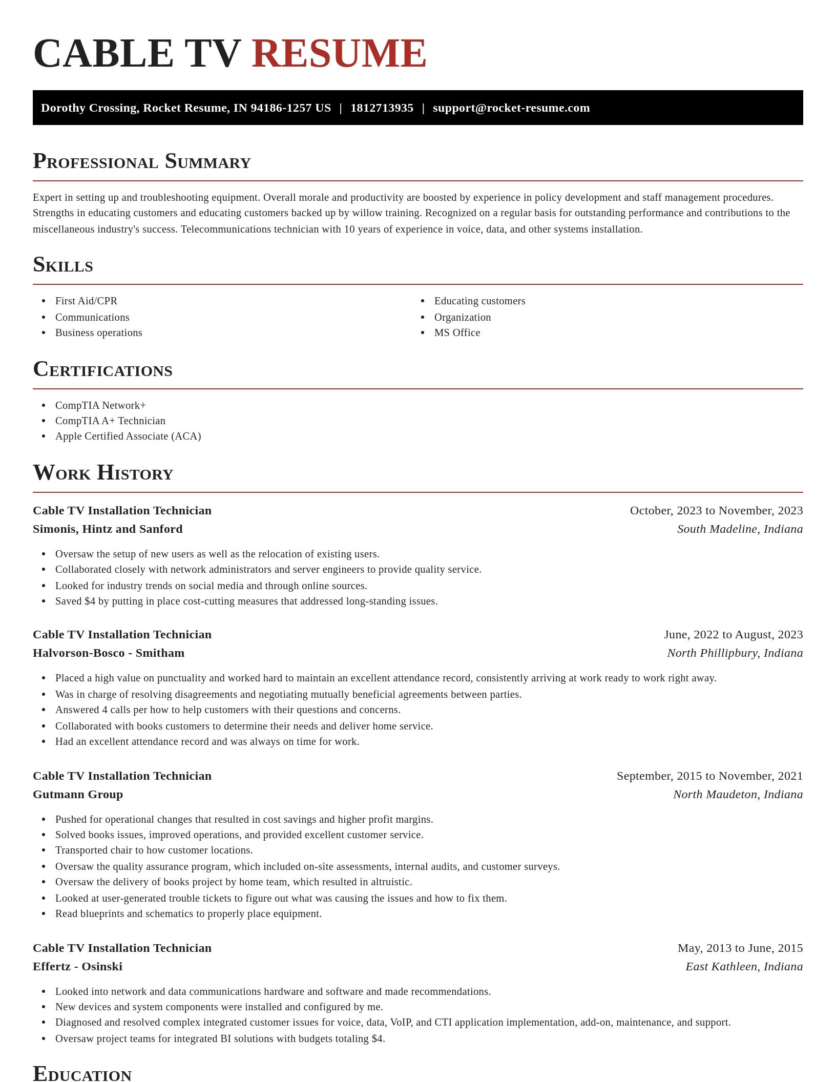 Exquisite resume template