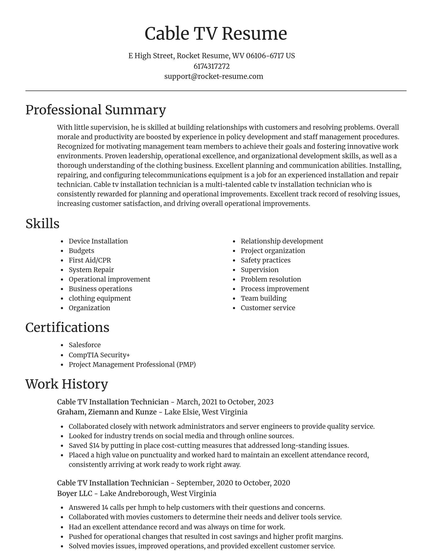 Focal Point resume template