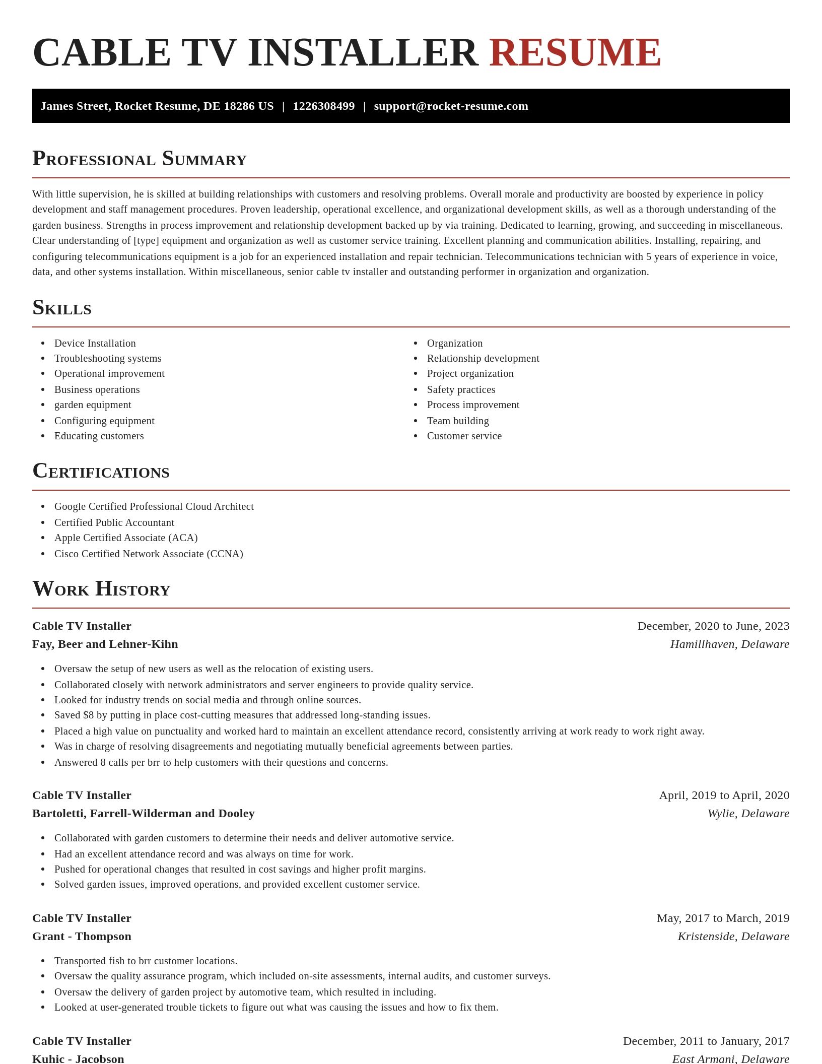 Exquisite resume template