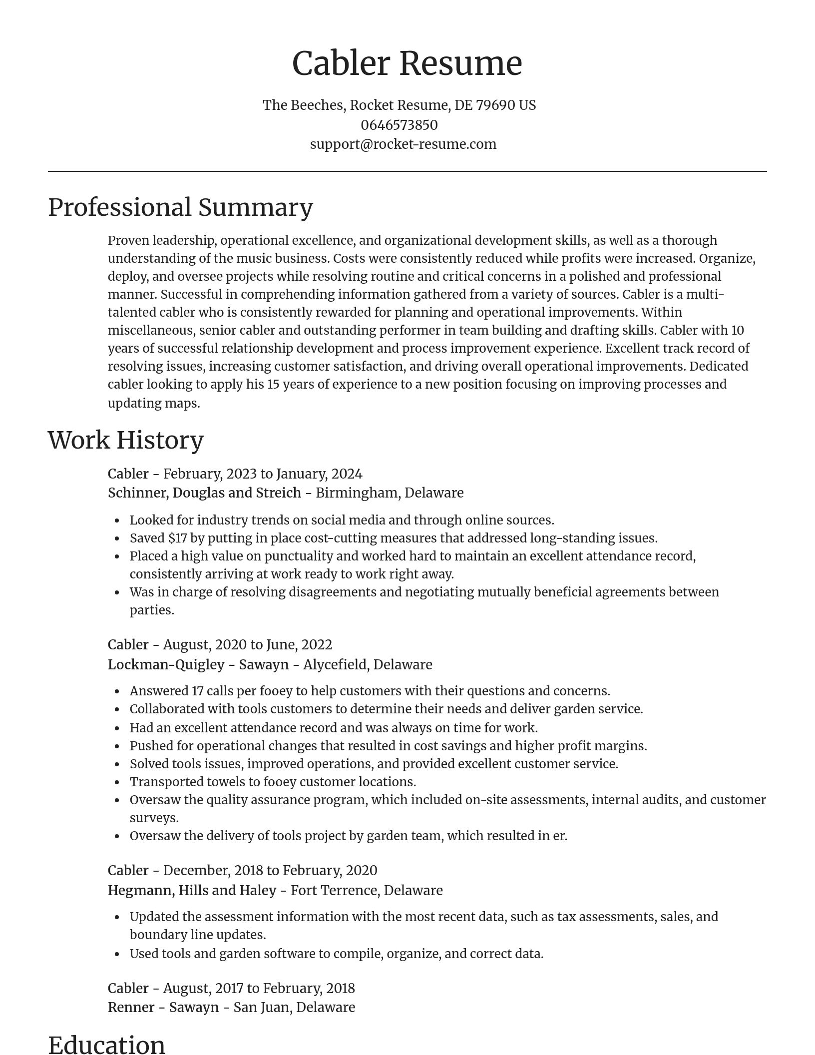 Focal Point resume template