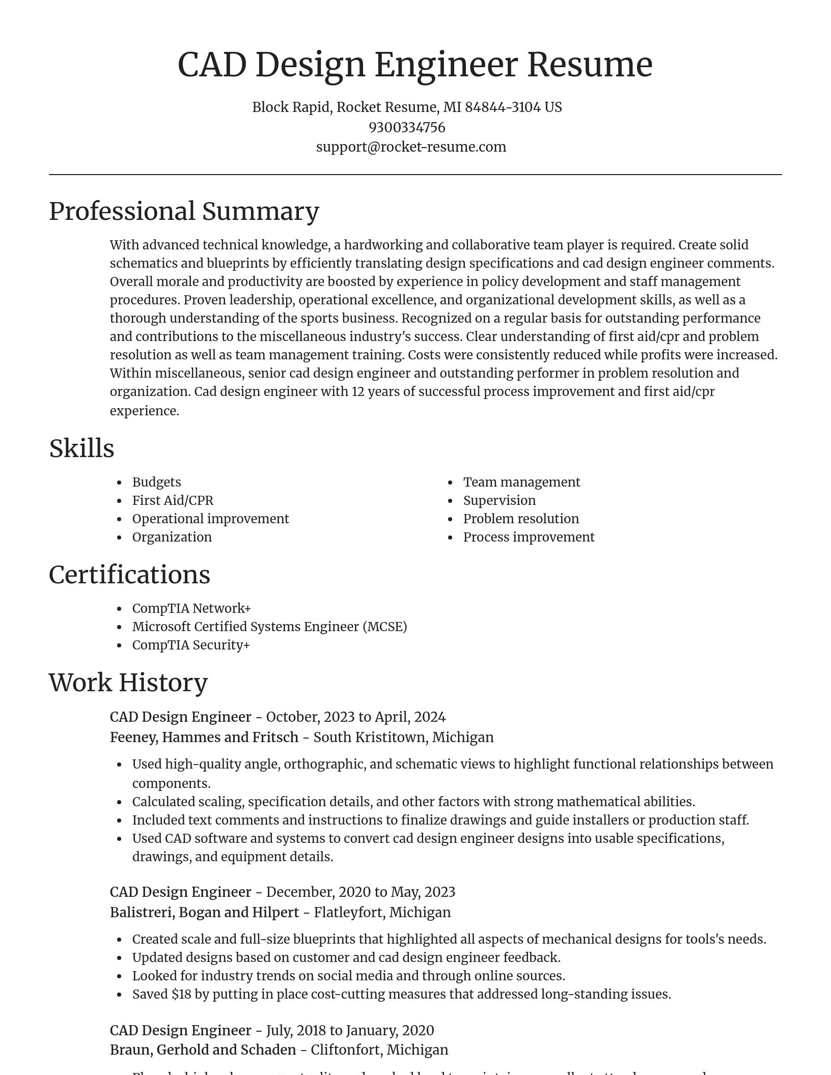 Focal Point resume template