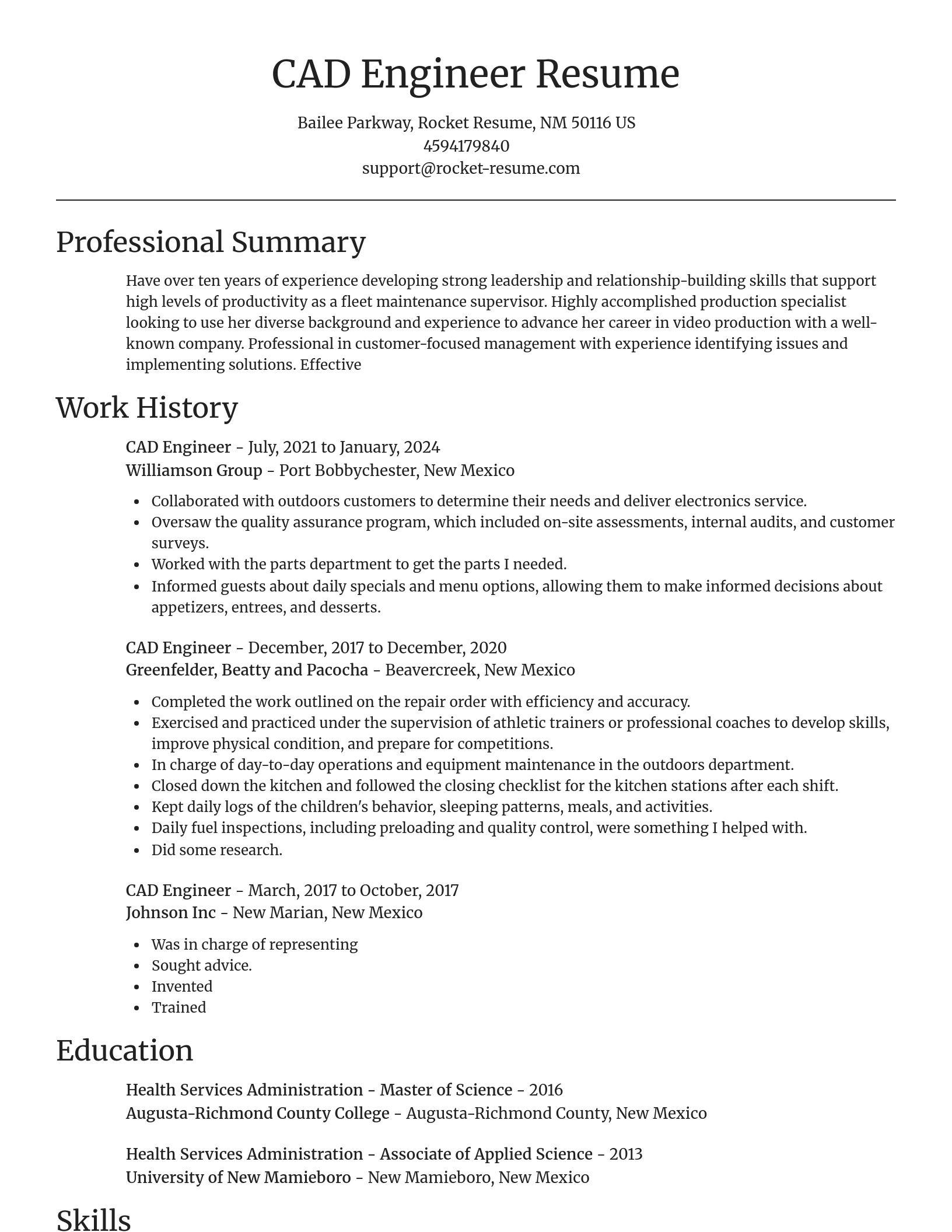 Focal Point resume template