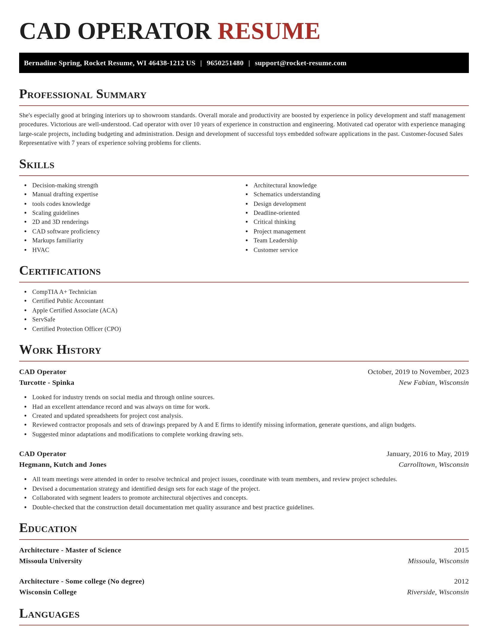 Exquisite resume template