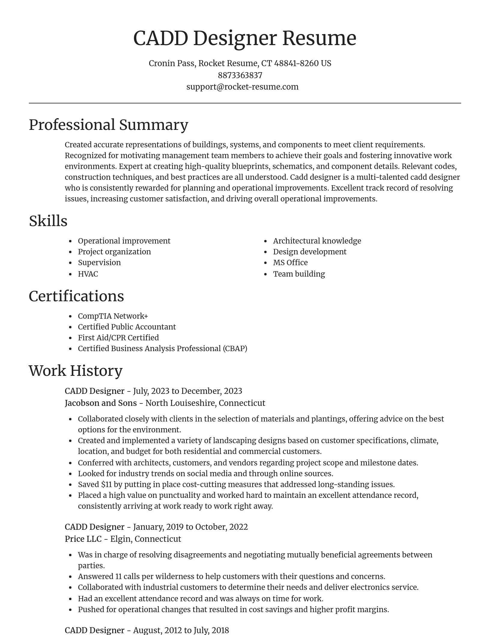 Focal Point resume template