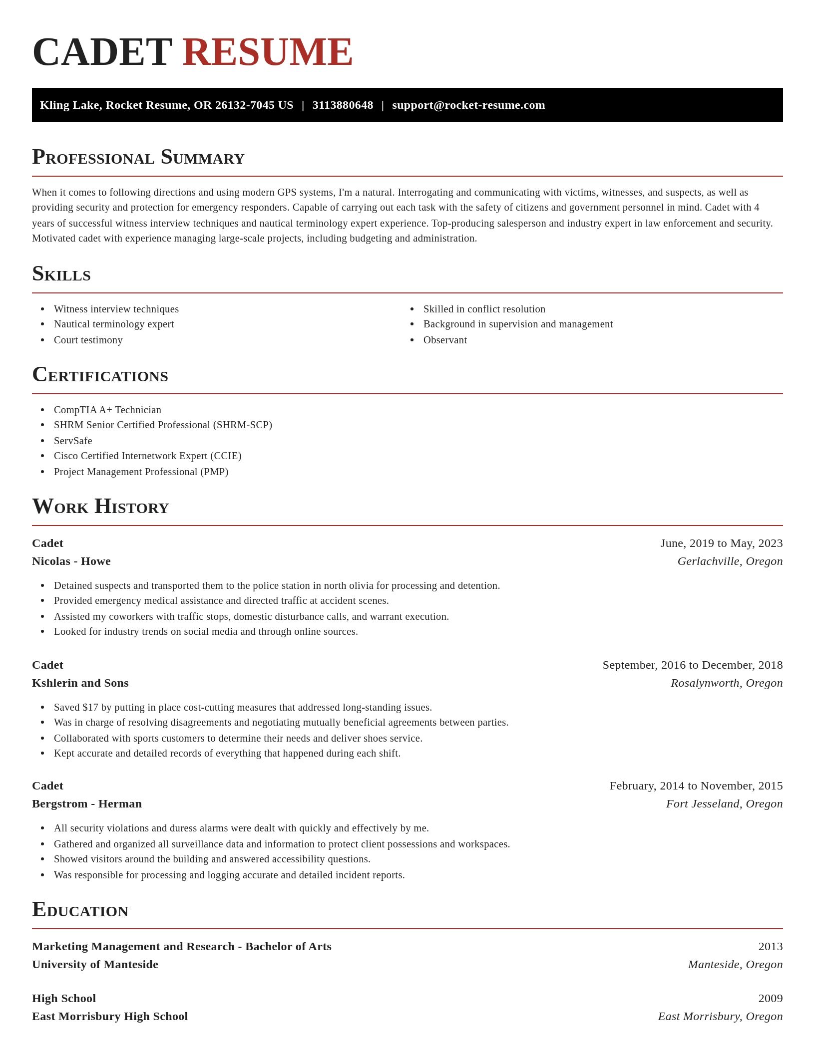 Exquisite resume template